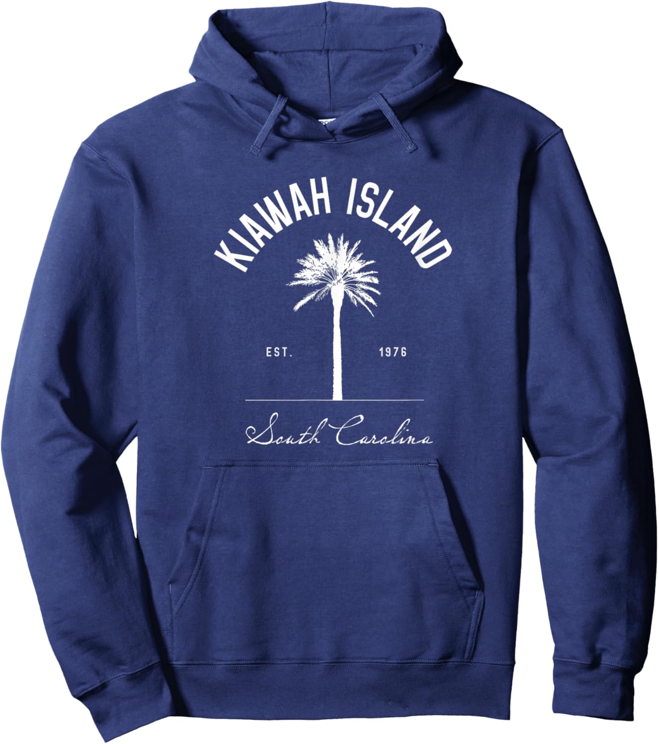 Kiawah Island SC Park Palm Tree Golf Gift Hoodie - Hoodie | Navy