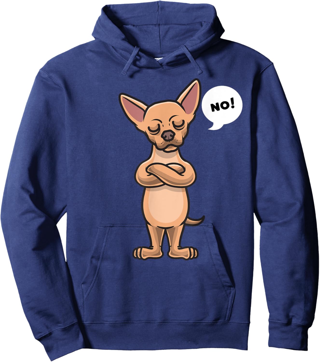 Stubborn Chihuahua Dog Hoodie - Hoodie | Navy