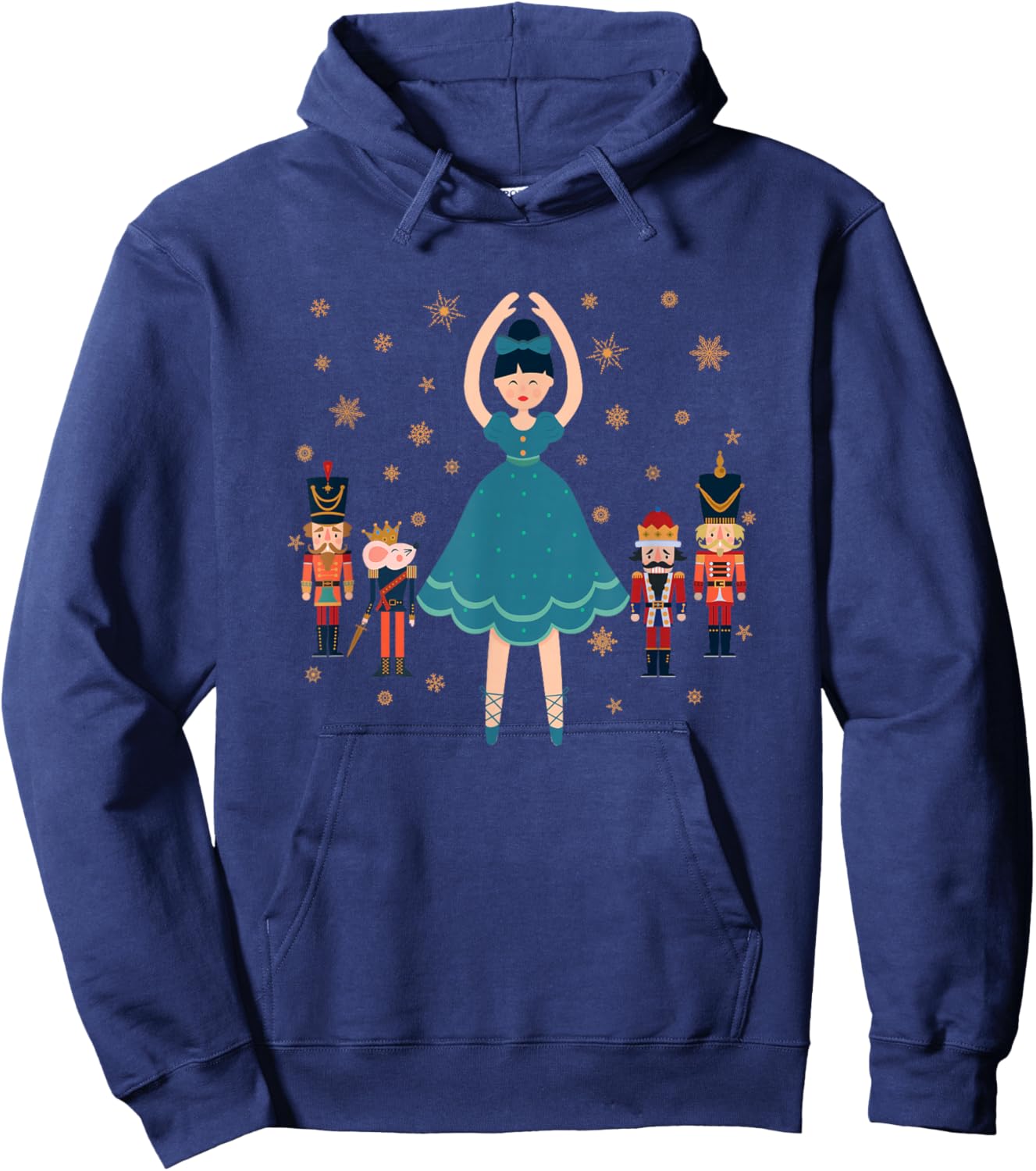 Christmas Ballet Clara Mouse King Princess Nutcracker Hoodie - Hoodie | Navy