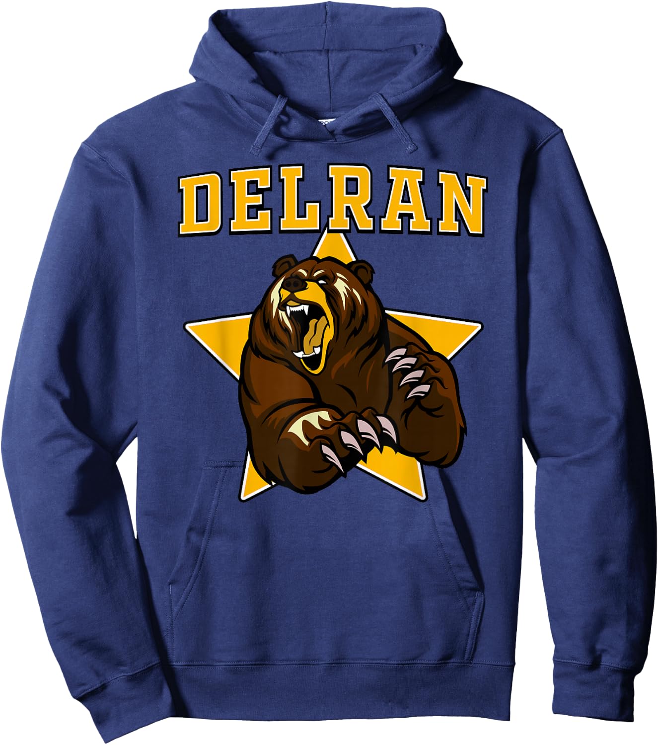 Delran Bears High School Team Spirit Hoodie - Hoodie | Navy