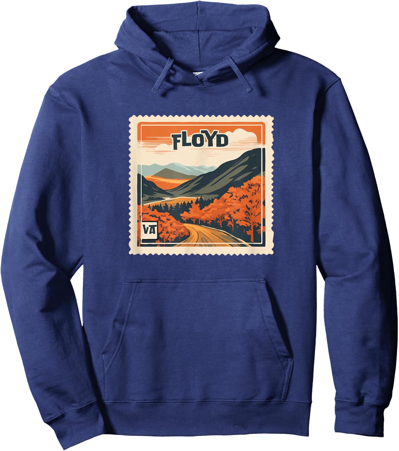 Floyd VA Mountain Floyd VA Travel Hiking Vacation Hoodie - Hoodie | Navy