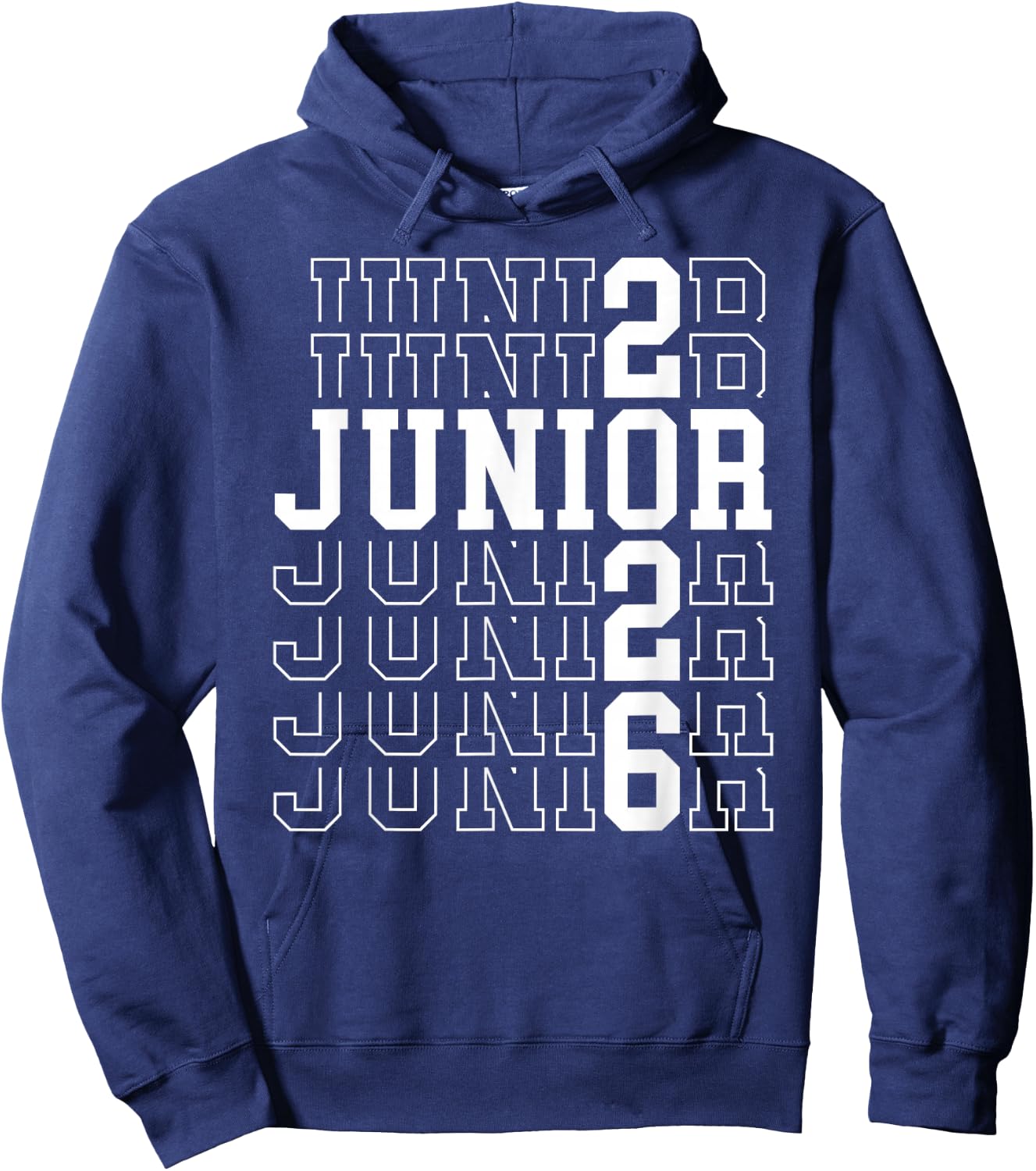 Proud Junior 2026 Graduation Class Of 2026 Junior Hoodie - Hoodie | Navy