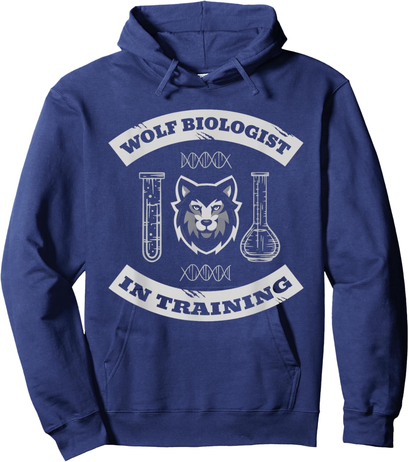 Wolf Predator - Wilderness Wolves Wolf Hoodie - Hoodie | Navy