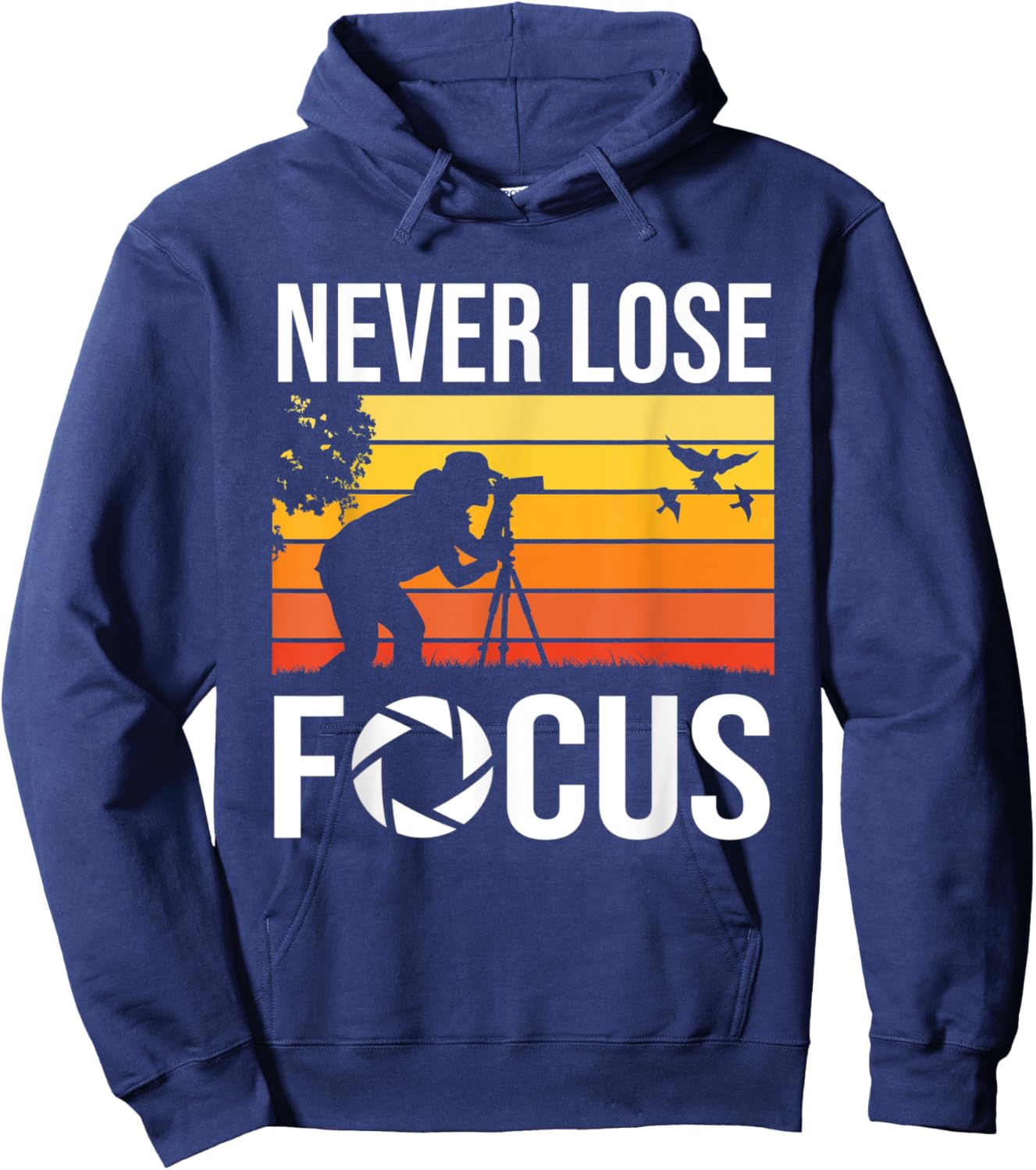 Never Lose Focus – Art Of Photography Future Cameraman Hoodie - Hoodie | Navy