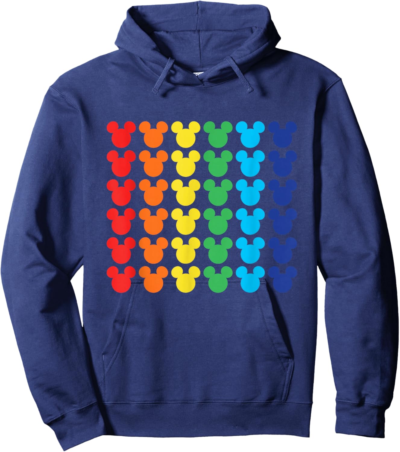 Disney Mickey Mouse Rainbow Icons Small Hoodie - Hoodie | Navy