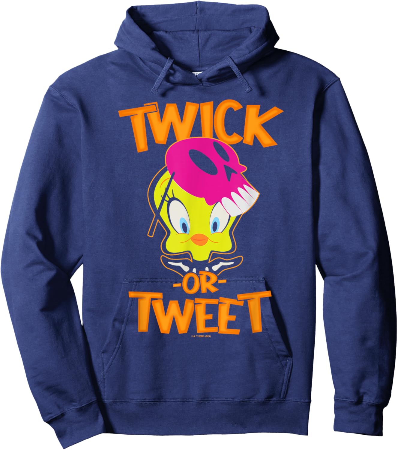 Looney Tunes Halloween Tweety Bird Twick Or Tweet Hoodie - Hoodie | Navy