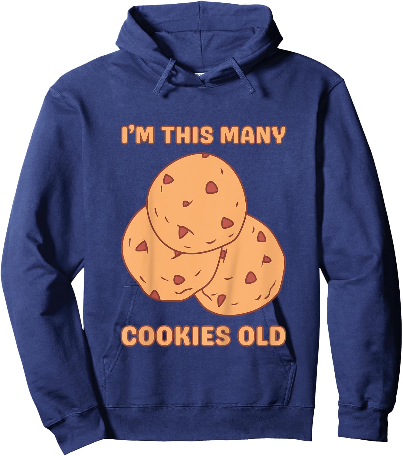 I'm This Many Cookies Old Cookie 3rd Birthday 3 Years Old Hoodie - Hoodie | Navy