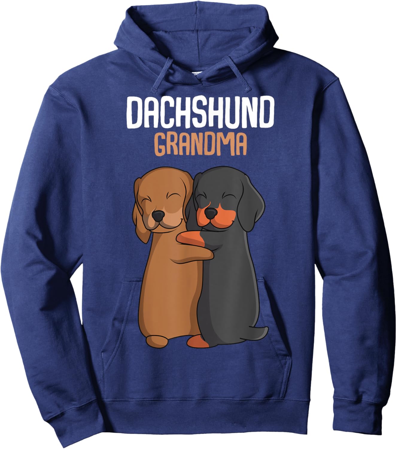 Dachshund Grandma Weenie Mom Dog Lover Women Hoodie - Hoodie | Navy