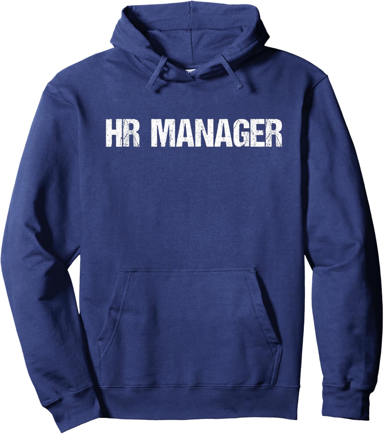 HR Manager Simple Title Hoodie - Hoodie | Navy