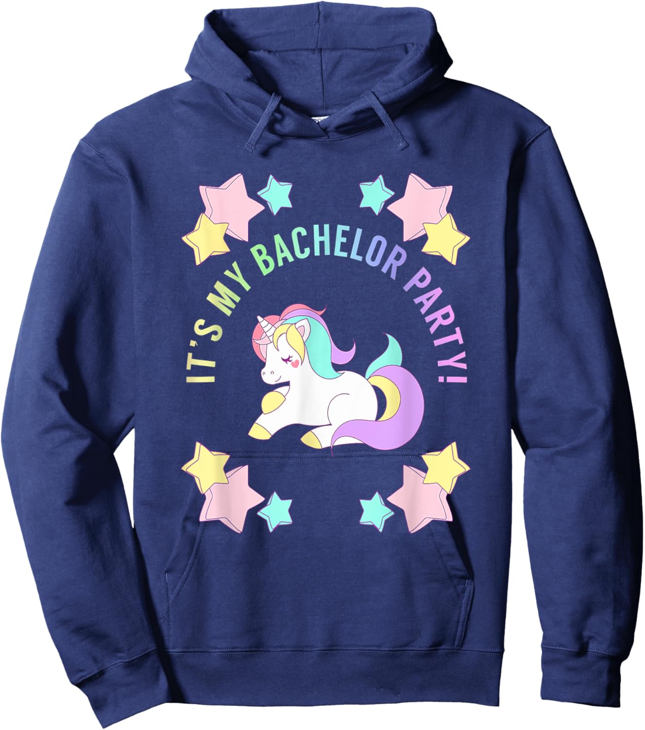 My Bachelor Party Shirt for Bachelor Party Apparel Unicorn Hoodie - Hoodie | Navy