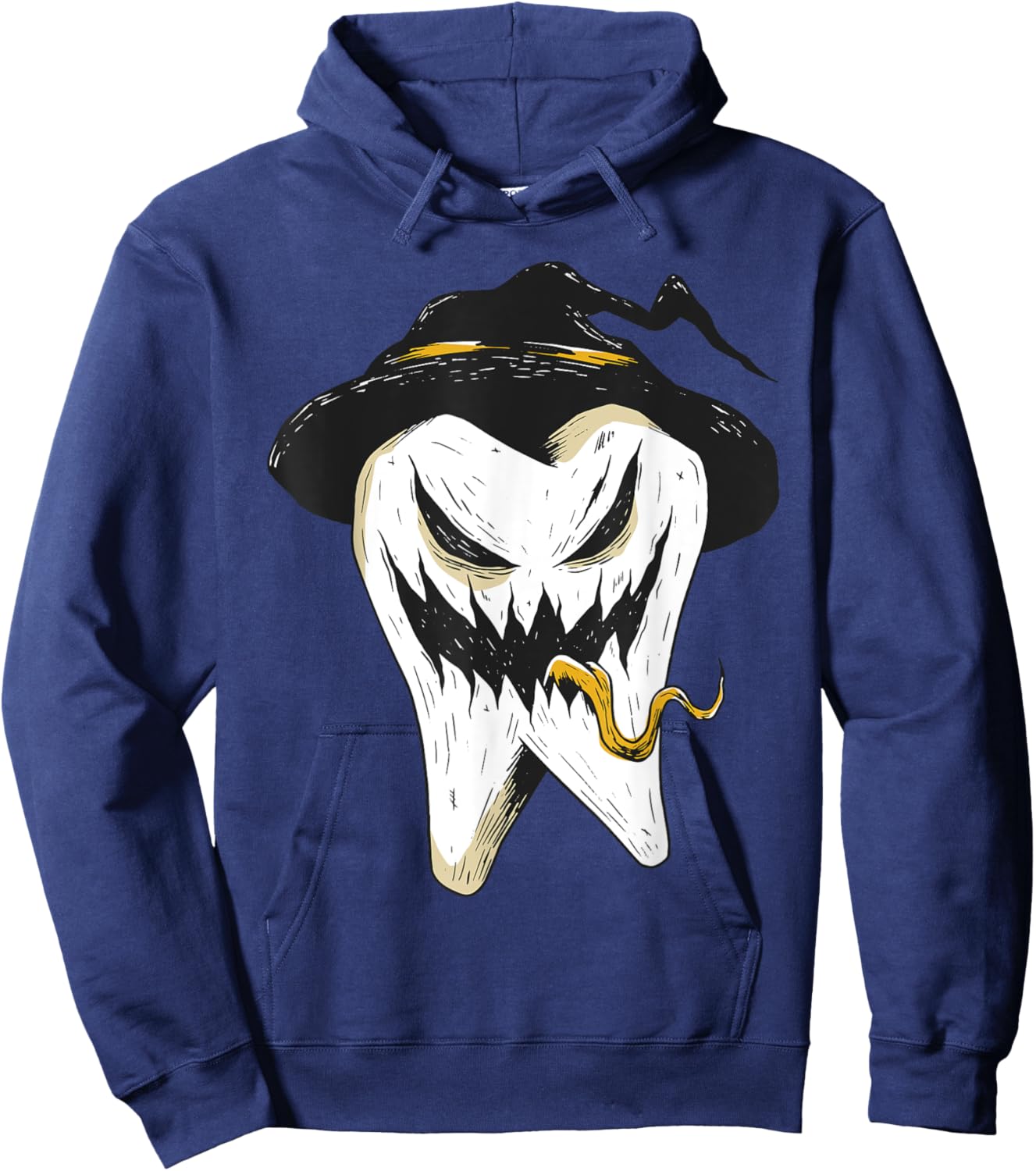 Halloween I Tooth Fairy Monster Tooth Horror Scary Evil Hoodie - Hoodie | Navy