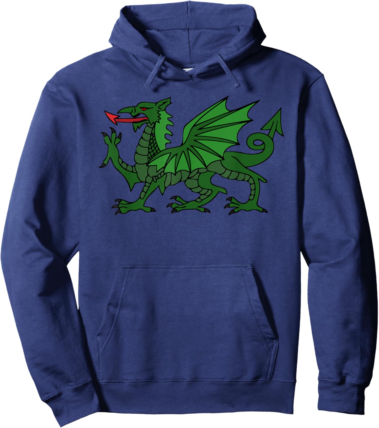 Welsh Dragon United Kingdom Patriotic Symbol Wales Kids Men Hoodie - Hoodie | Navy