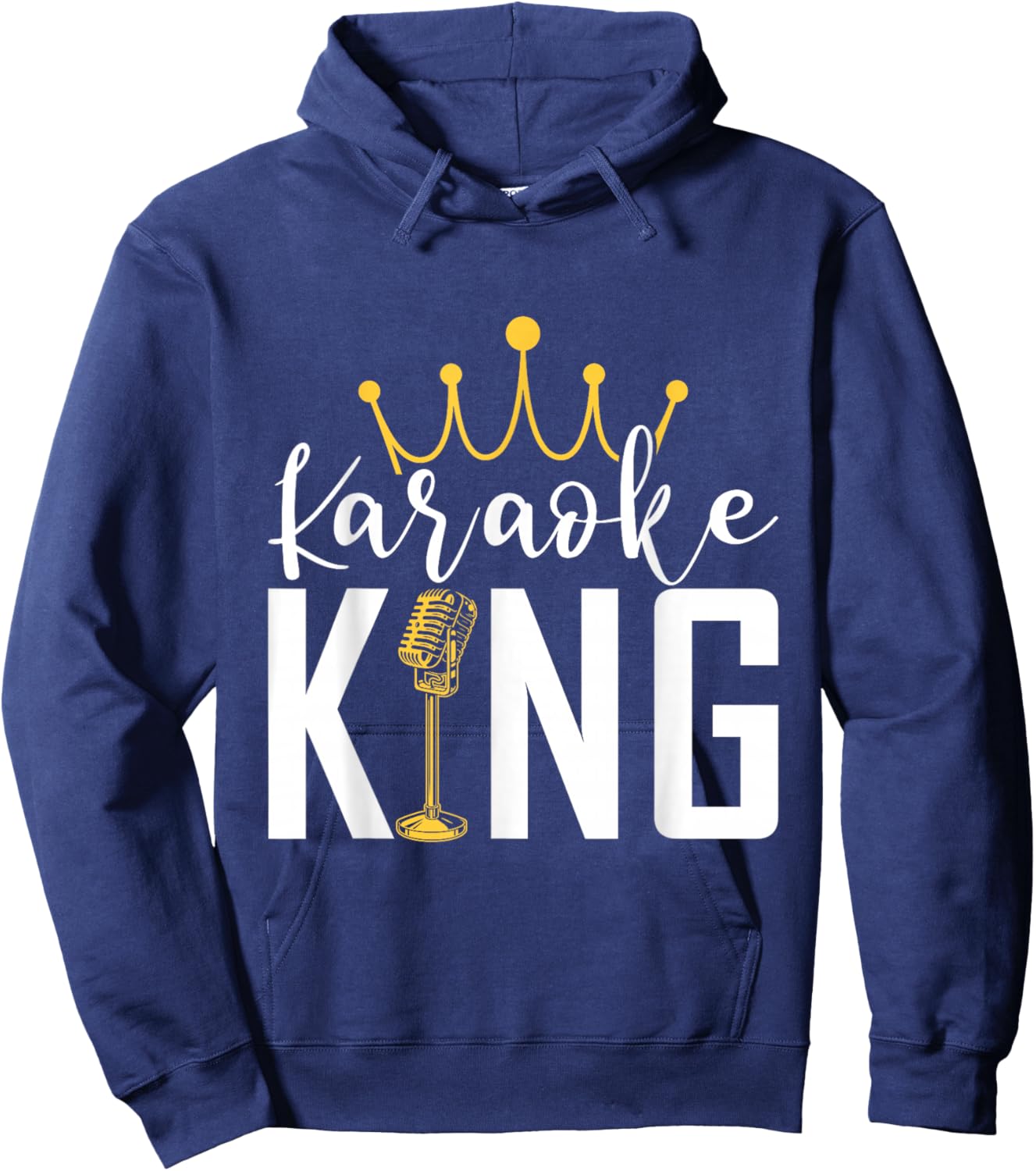 Karaoke King Funny Singer Music Maker Hoodie - Hoodie | Navy