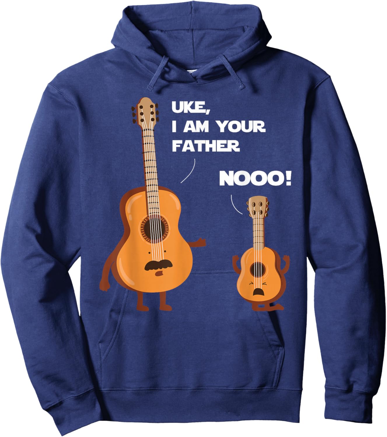 Uke I Am Your Father - Funny Ukulele Guitar Music Guitarist Hoodie - Hoodie | Navy