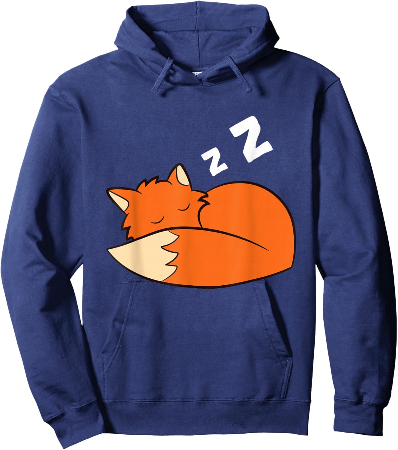 Tired Fox Pajama Love Foxes Cute Sleeping Fox Hoodie - Hoodie | Navy