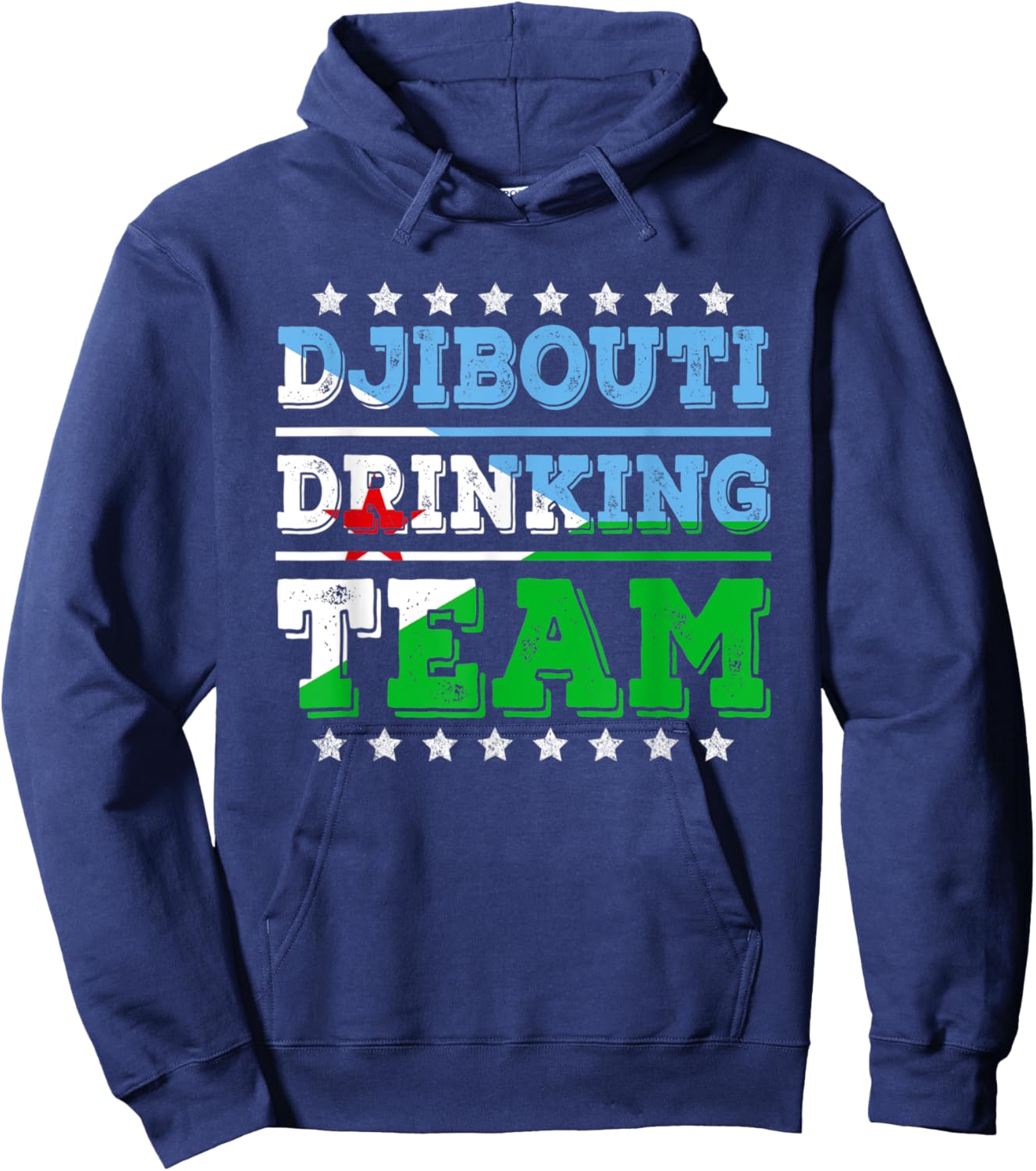Djibouti Drinking Team Djibouti Flag Funny Drinking Hoodie - Hoodie | Navy