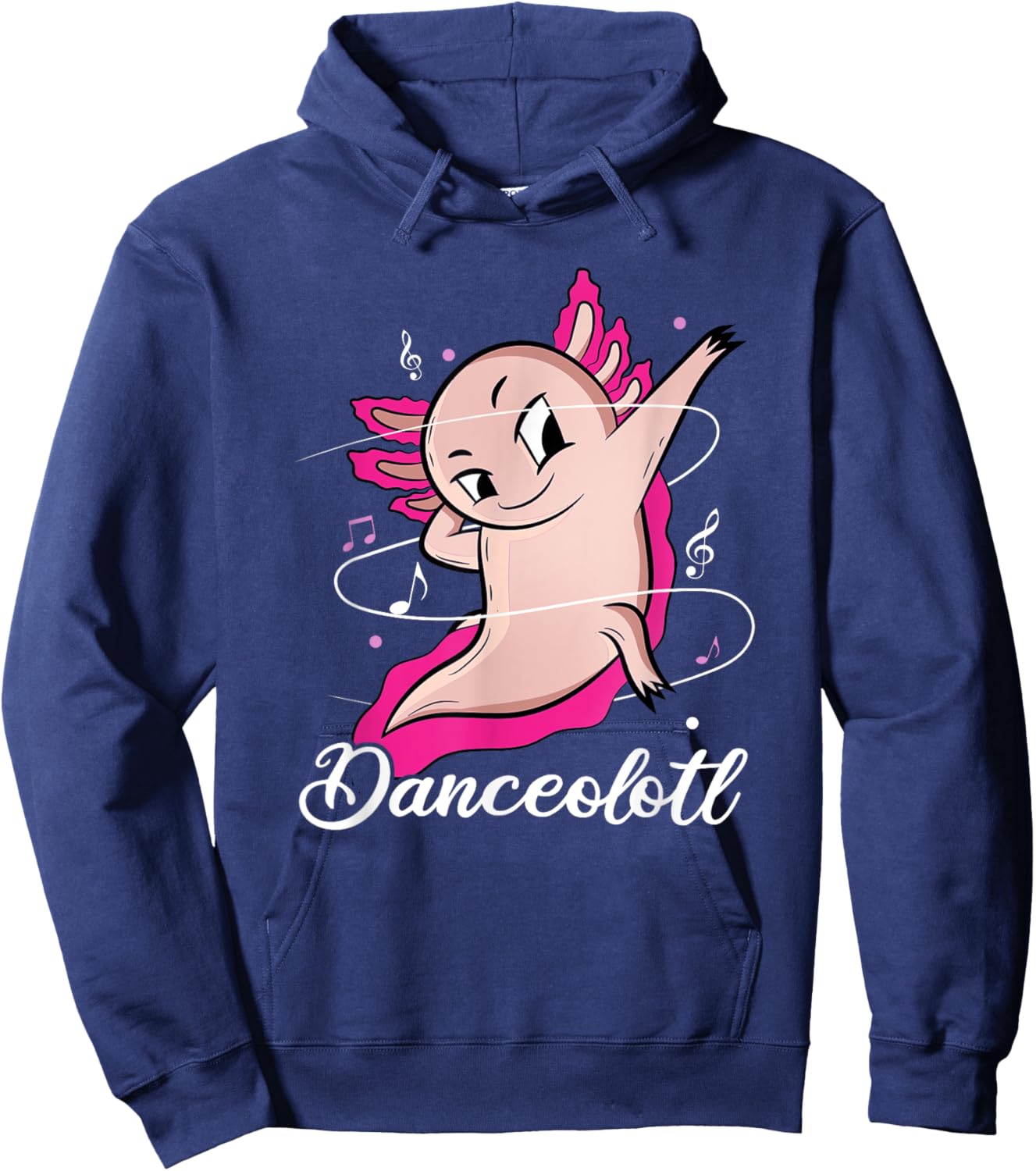 Axolotl Dancing Danceolotl Funny Amphibian Dancer Women Hoodie - Hoodie | Navy
