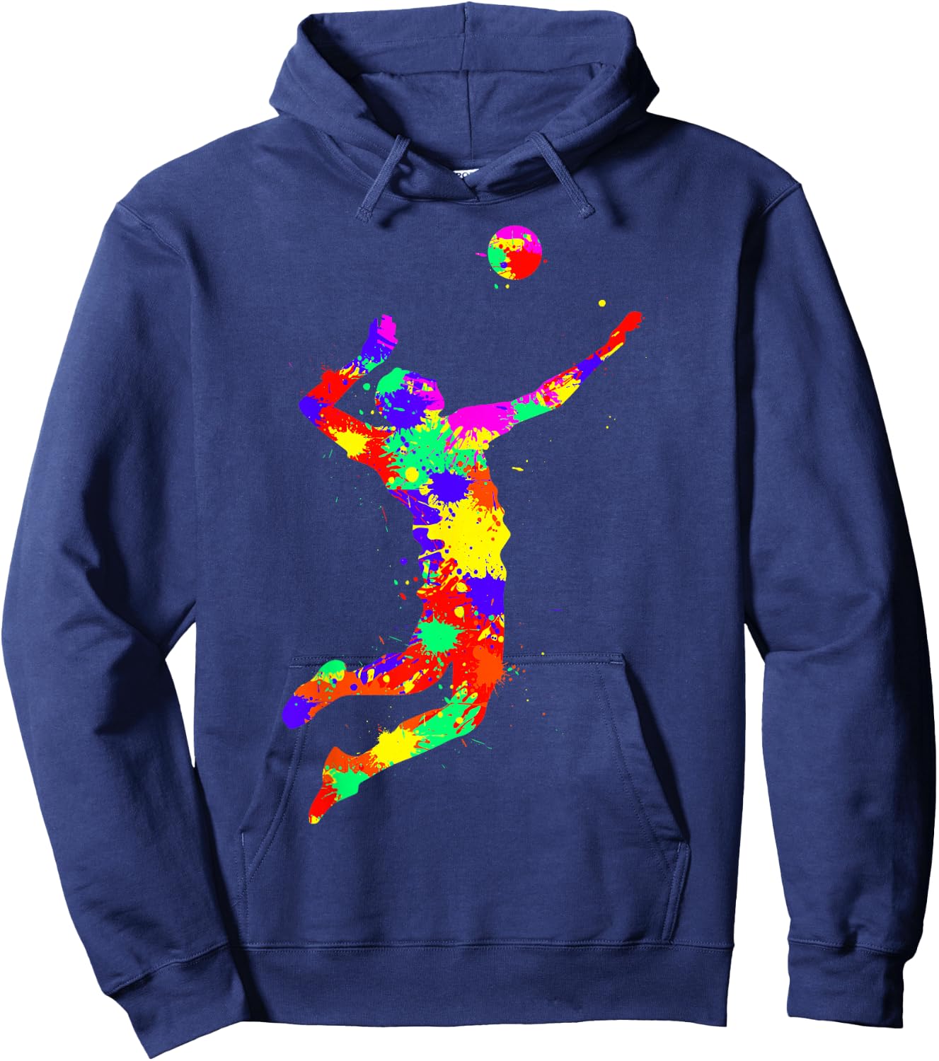 Volleyball Player Boys Kids Youth Hoodie - Hoodie | Navy