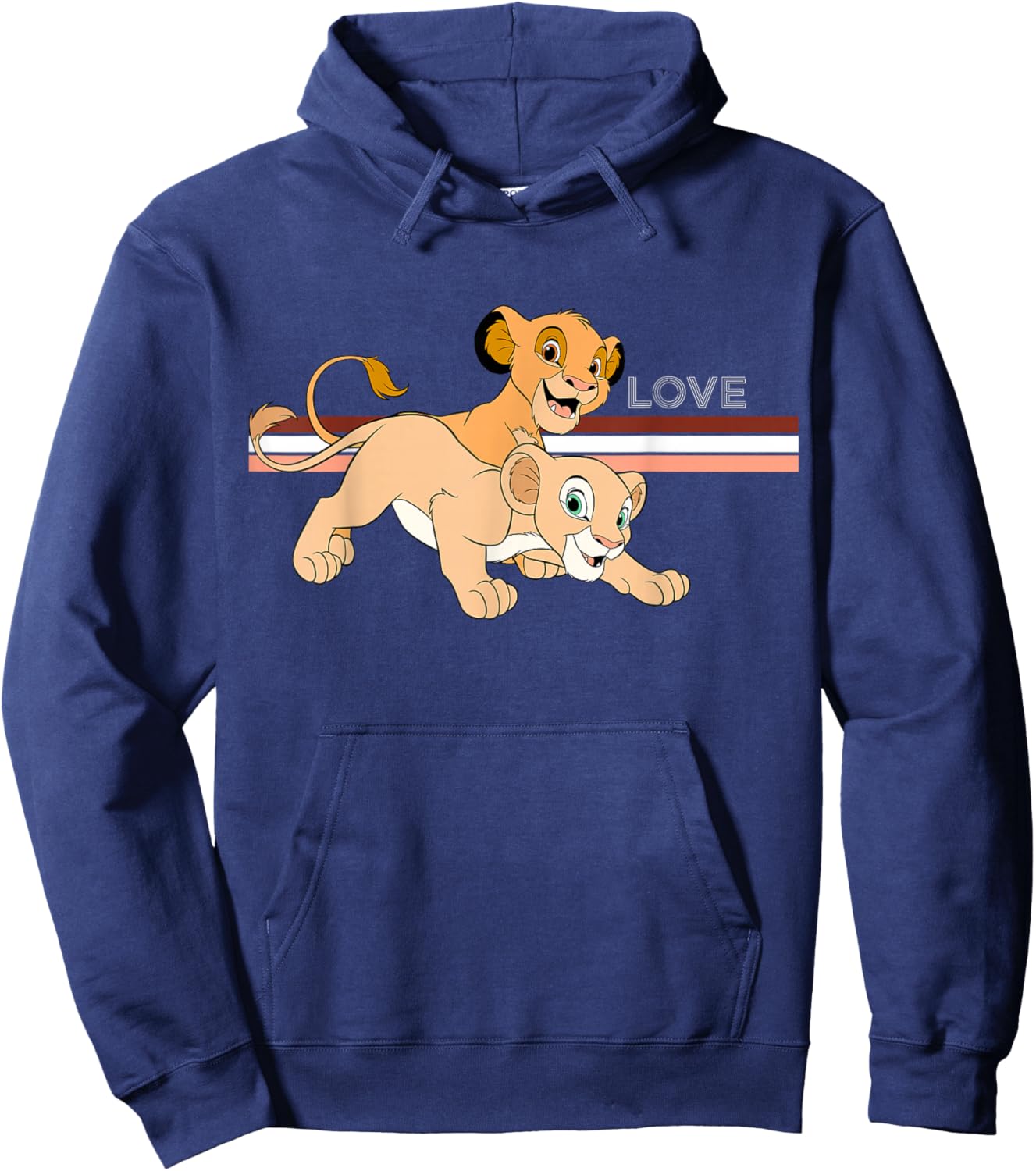 Disney - Lion King Simba & Nala Love Hoodie - Hoodie | Navy