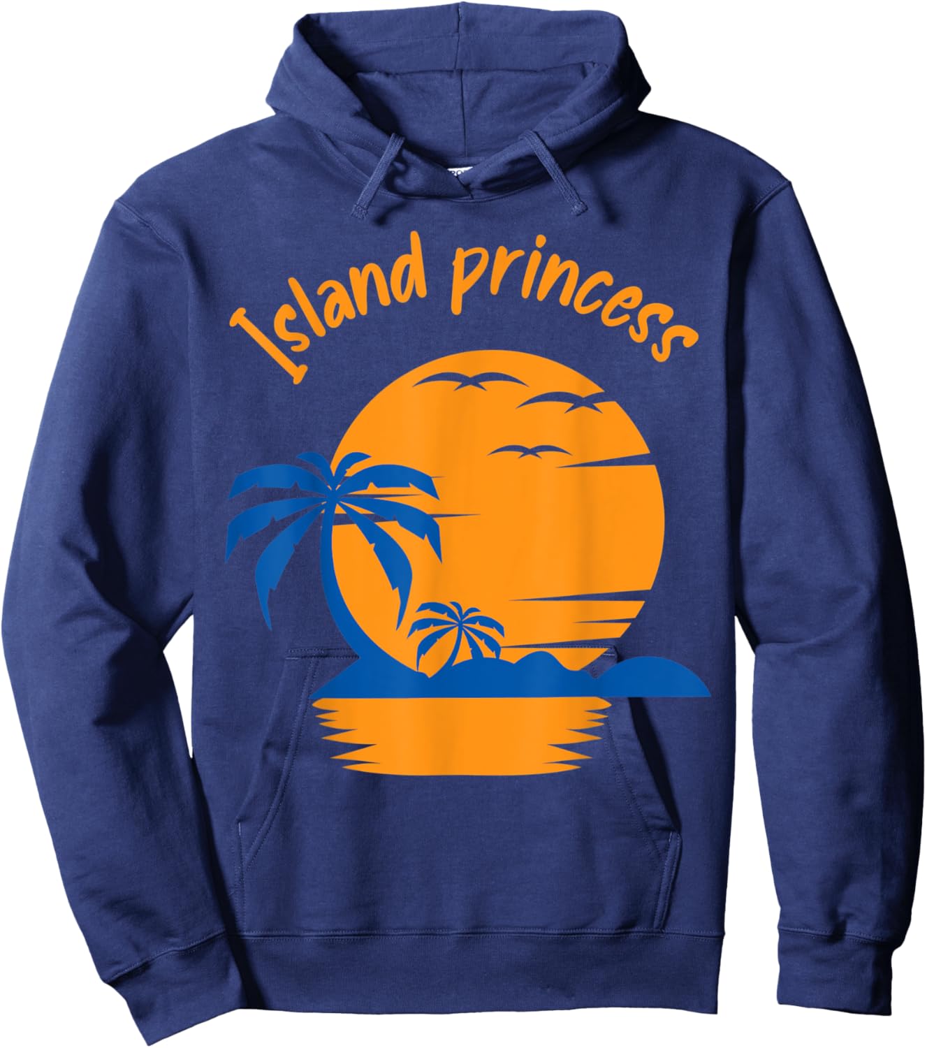 Island Princess Beach Fan Island Men Women Hoodie - Hoodie | Navy