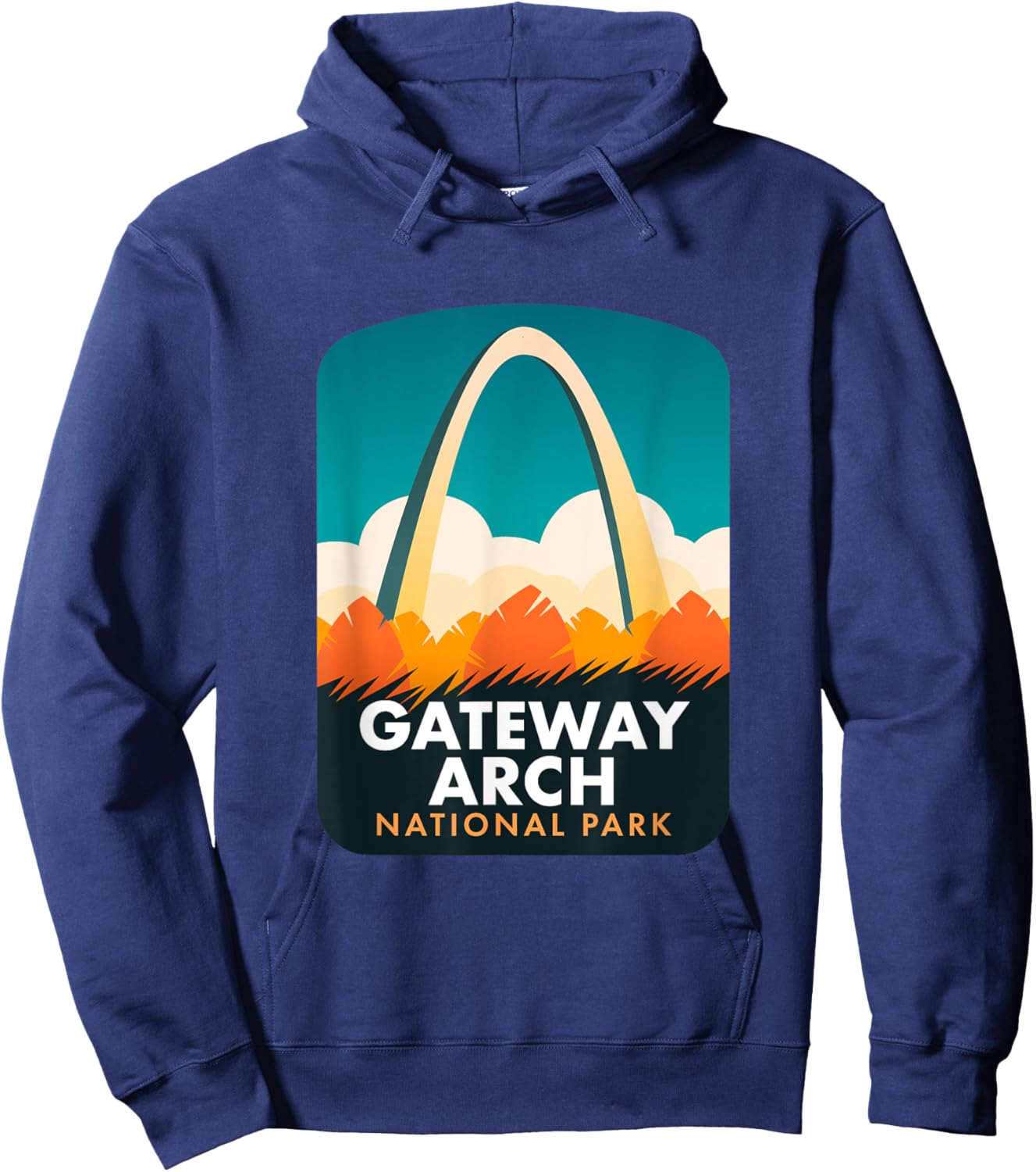 Gateway Arch National Park Hoodie - Hoodie | Navy