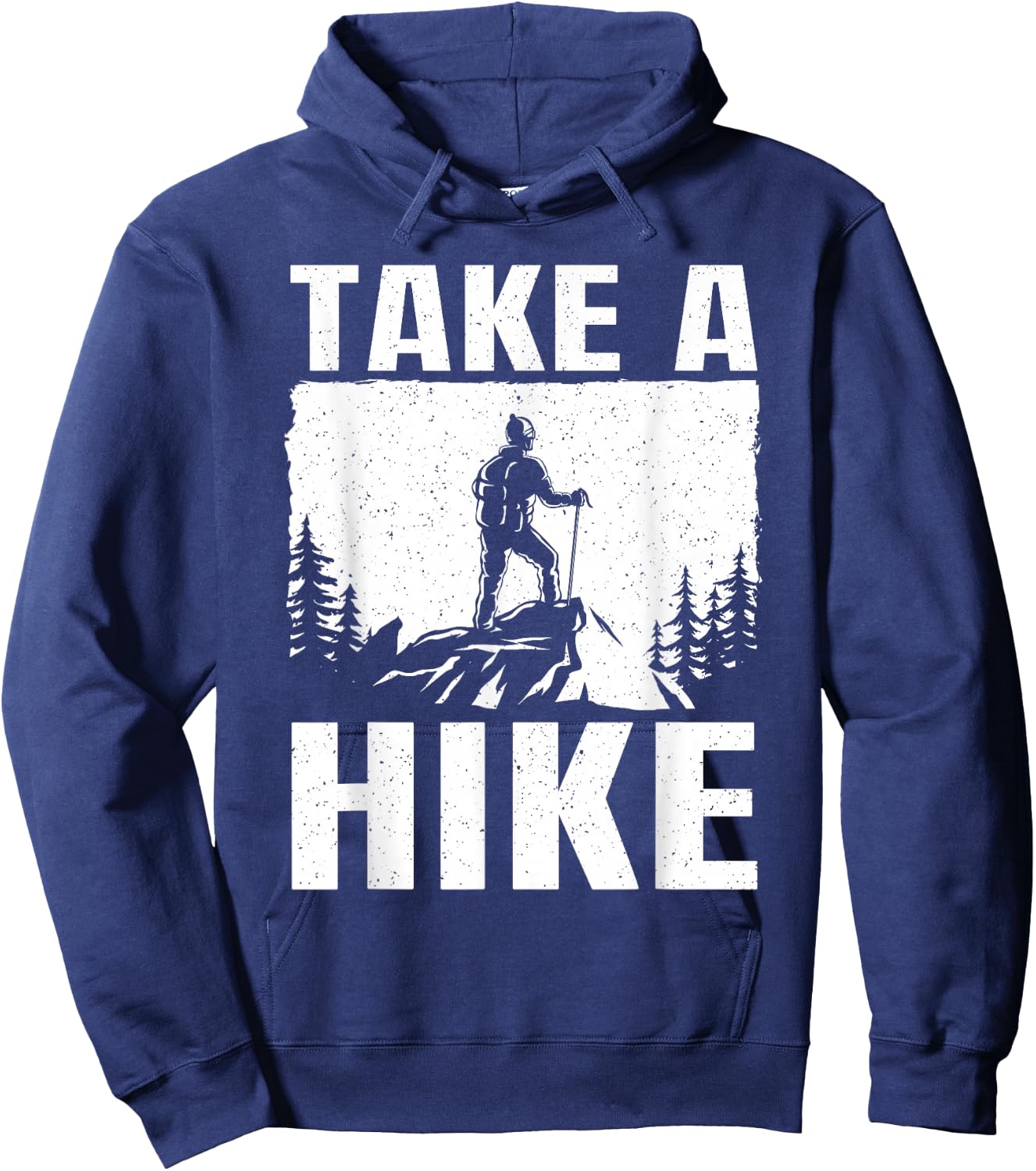 Cool Hiking Art Women Mountaineer Hike Outdoor Hiker Hoodie - Hoodie | Navy