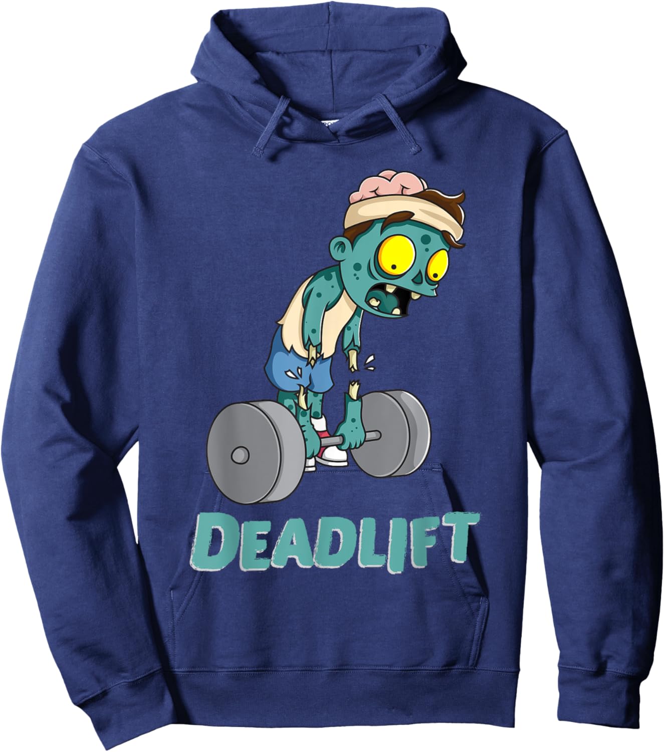 Zombie Workout Shirt Deadlift Gym Fitness Gift Women Hoodie - Hoodie | Navy