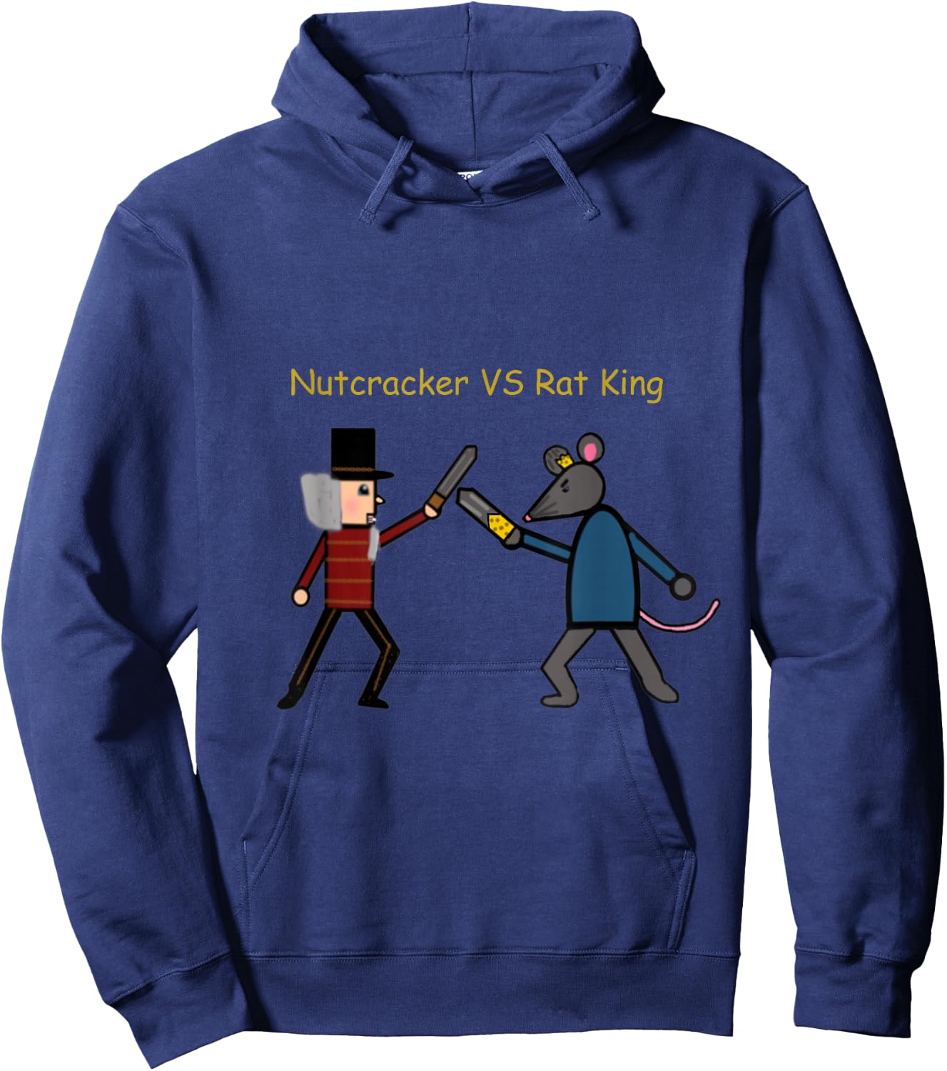 Nutcracker Ballet Merch Nutcracker VS Rat (Mouse) King Gift Hoodie - Hoodie | Navy