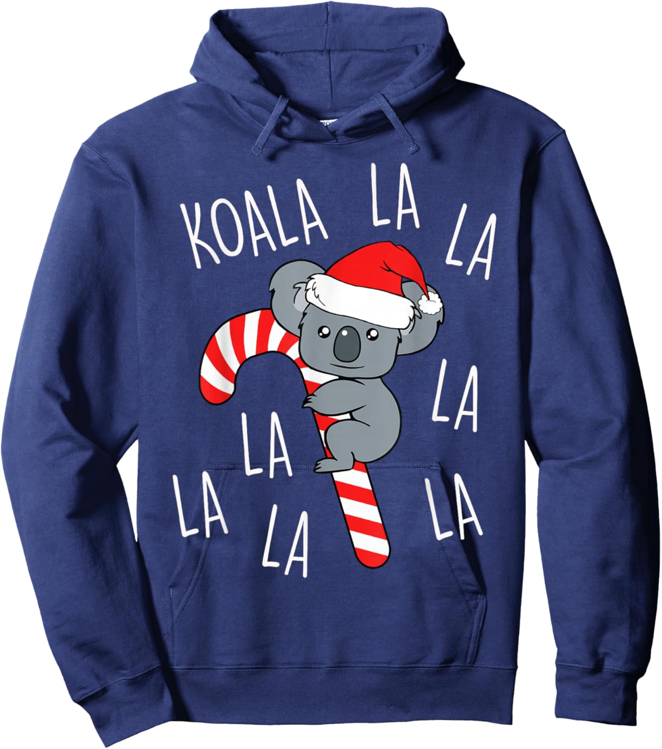 Koala La La La - Cute Aussie Xmas Funny Australian Christmas Hoodie - Hoodie | Navy