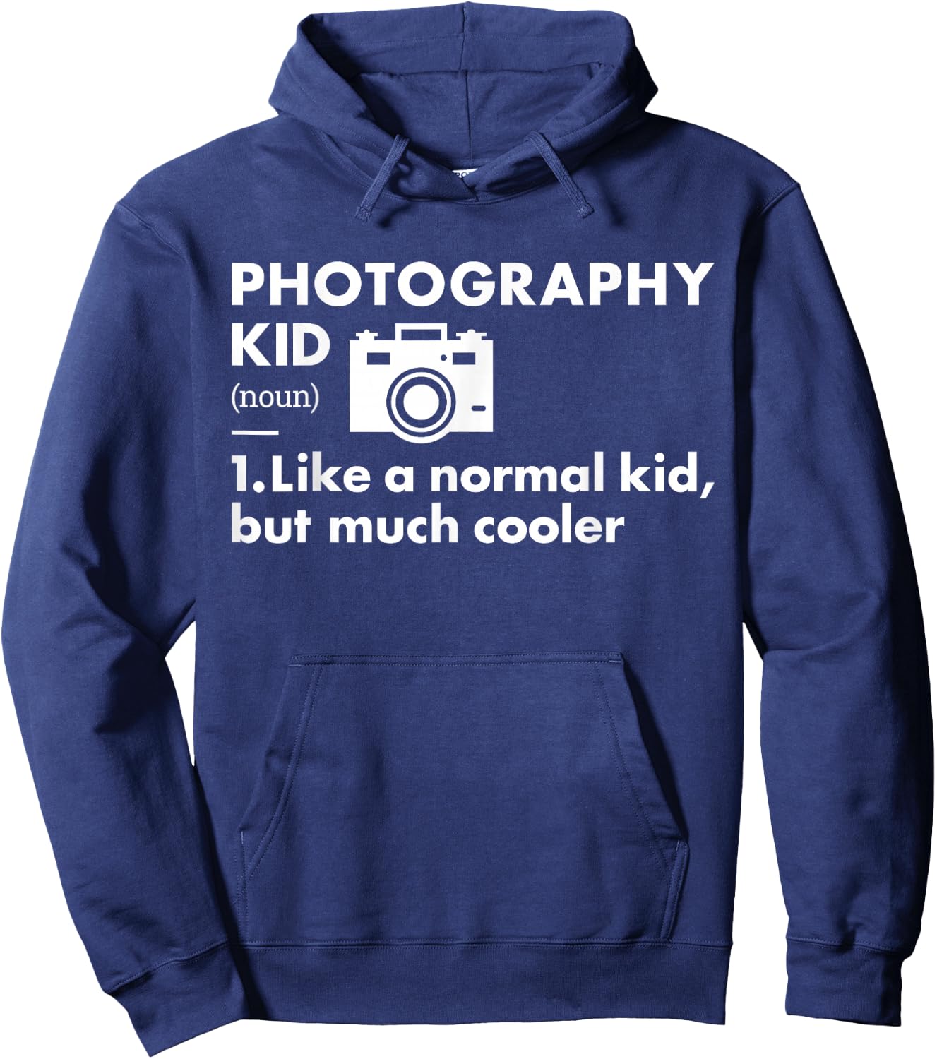 Photographer Kid Definition Photography Hoodie - Hoodie | Navy