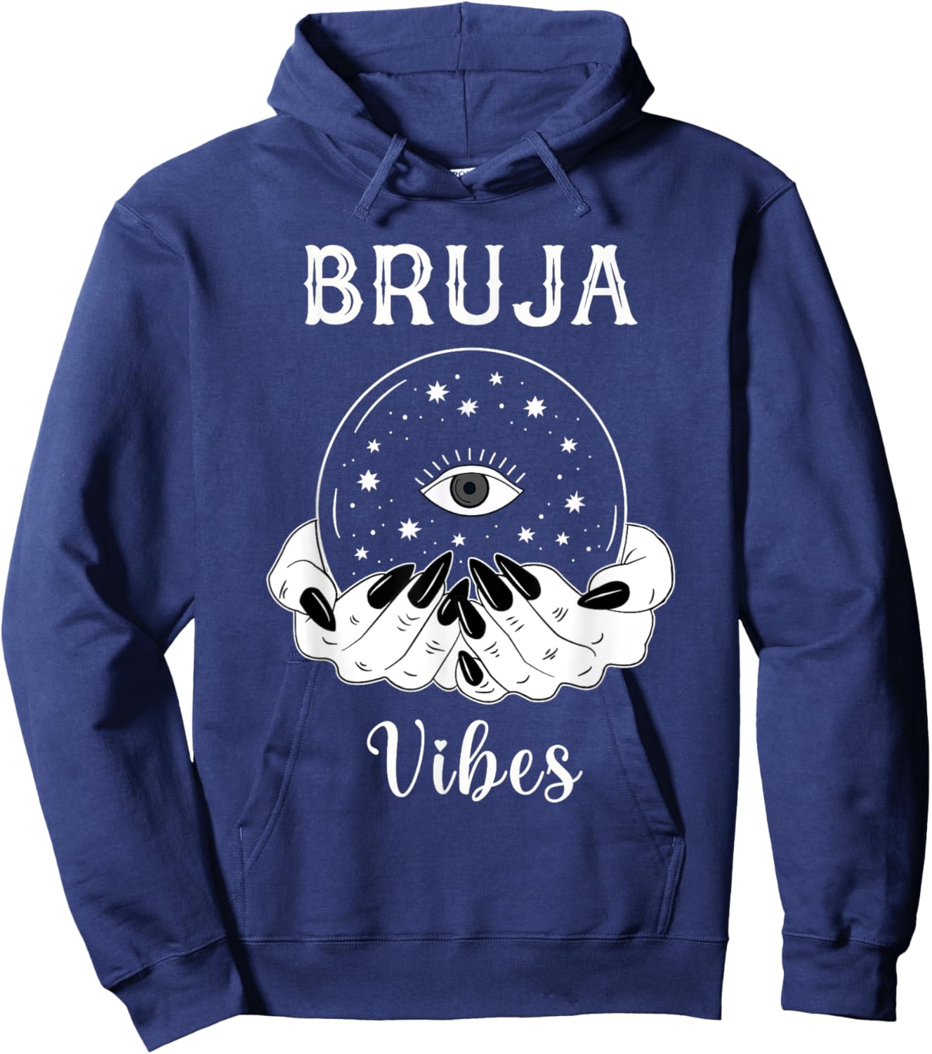Bruja Vibes Mexican Dia de Muertos Halloween Bruja Hoodie - Hoodie | Navy