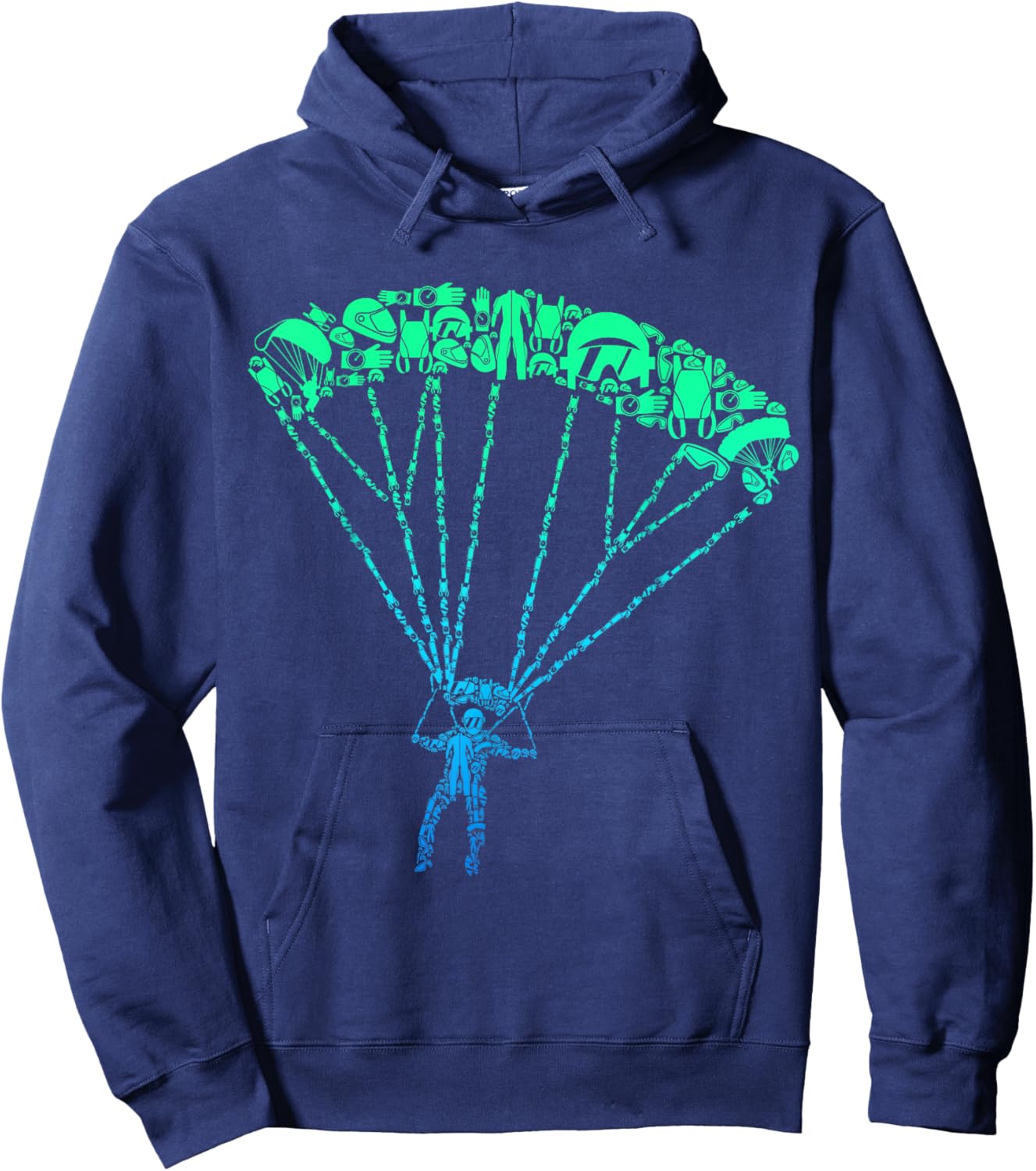 Funny Skydiver Gift Ideas Skydiving - -Adults, Black, Small Hoodie - Hoodie | Navy