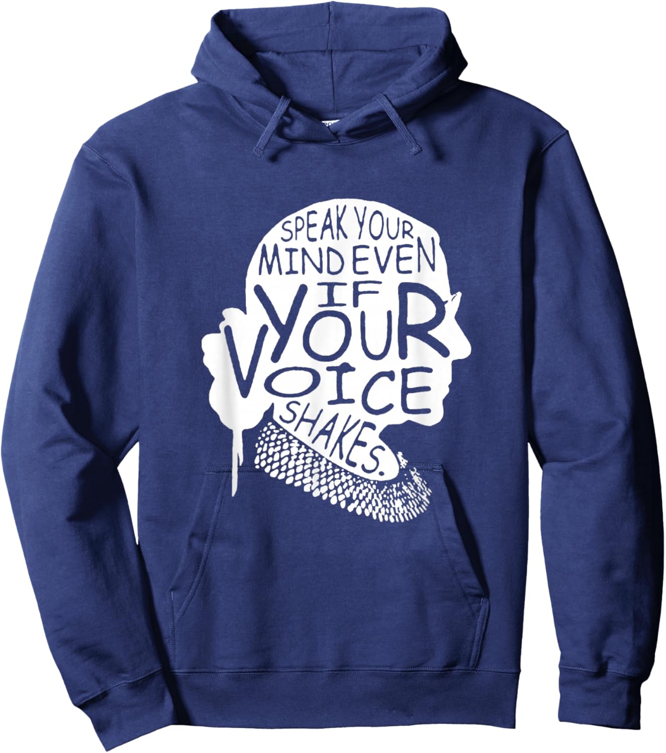 RBG Ruth Bader Ginsburg Feminist Political Gift Small Hoodie - Hoodie | Navy