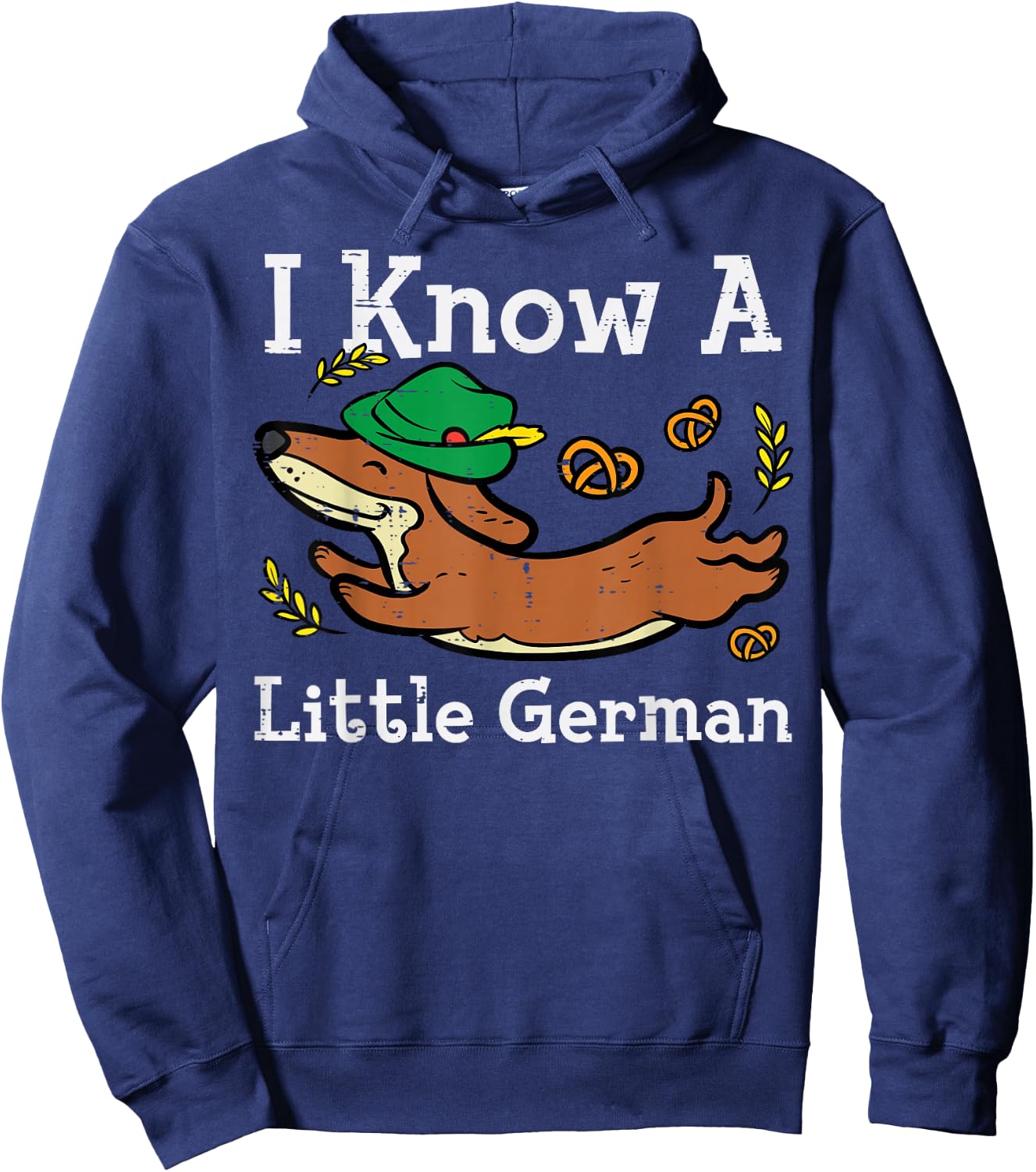 Oktoberfest Dachshund I Know Little German Dog Women Kid Men Hoodie - Hoodie | Navy