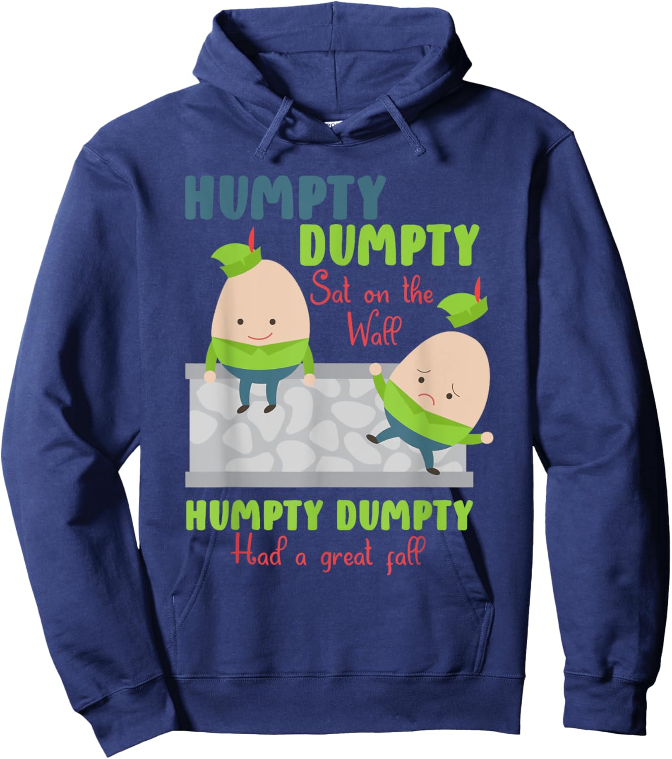 Nursery Rhymes for Kids or Humpty Dumpty Hoodie - Hoodie | Navy