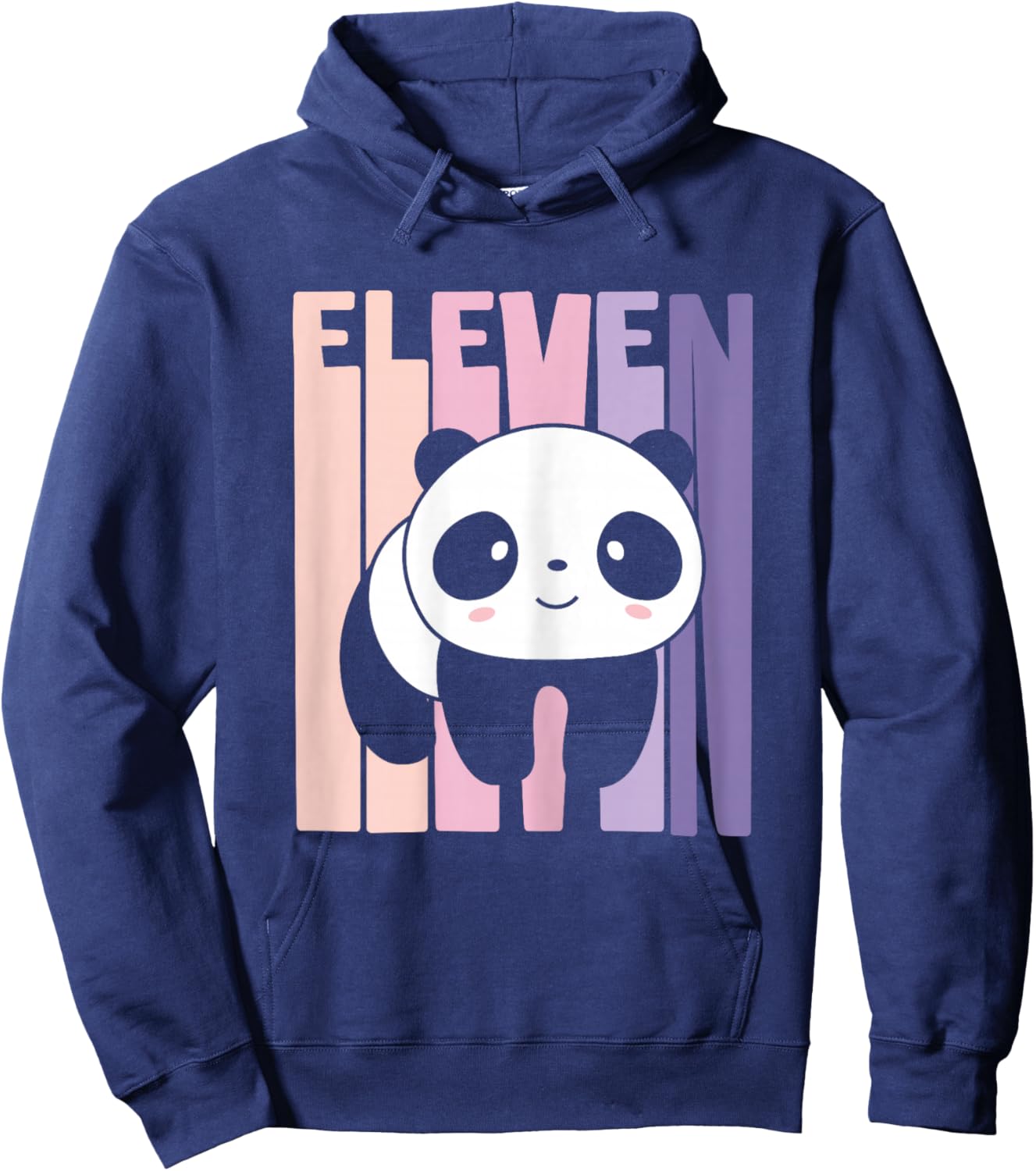 11th Birthday Girl Cute Panda Panda Bear 11 Years Old Hoodie - Hoodie | Navy