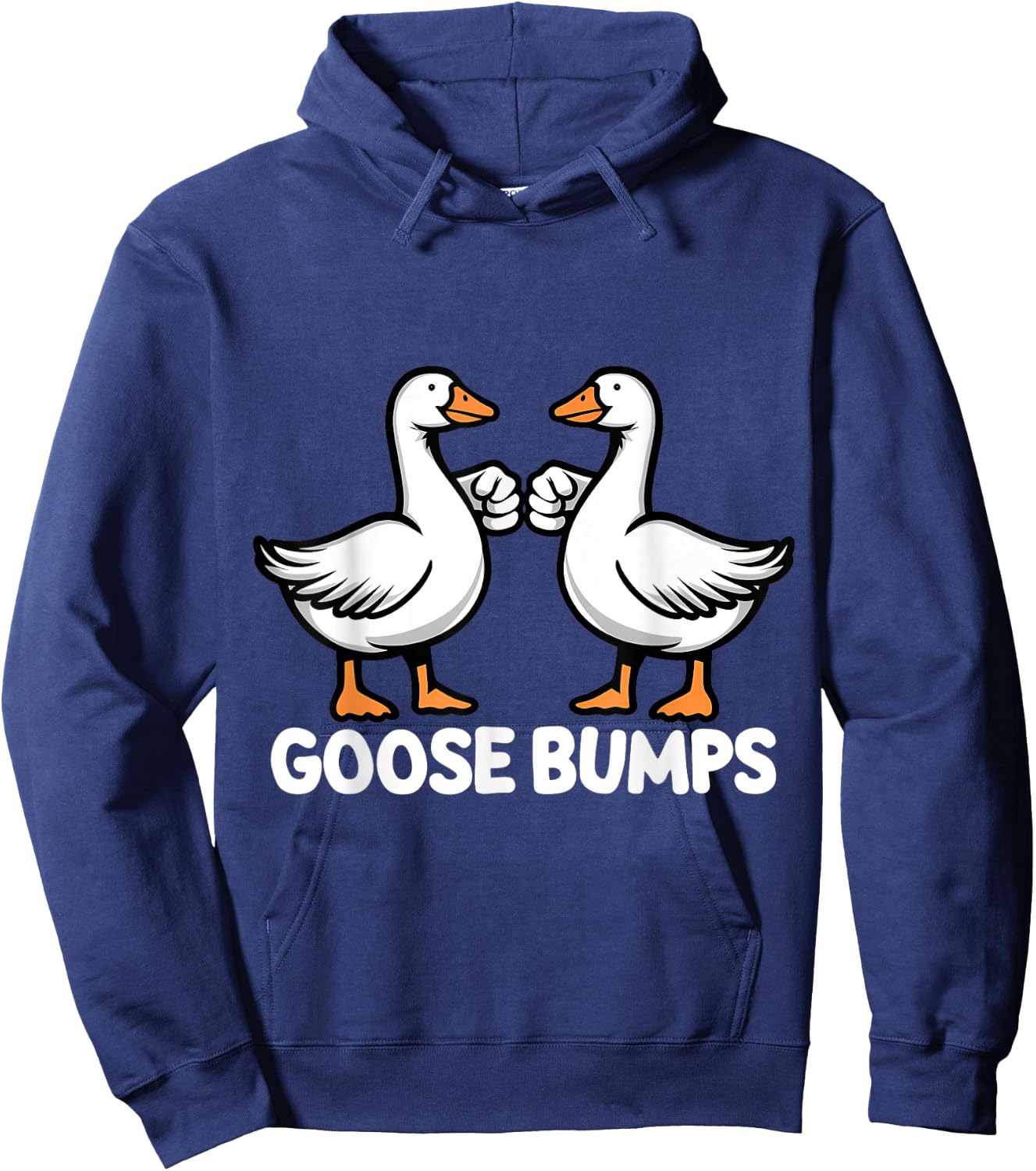 Goose Bumps Funny Pun BFF Goosebumps Geese Humor Hoodie - Hoodie | Navy