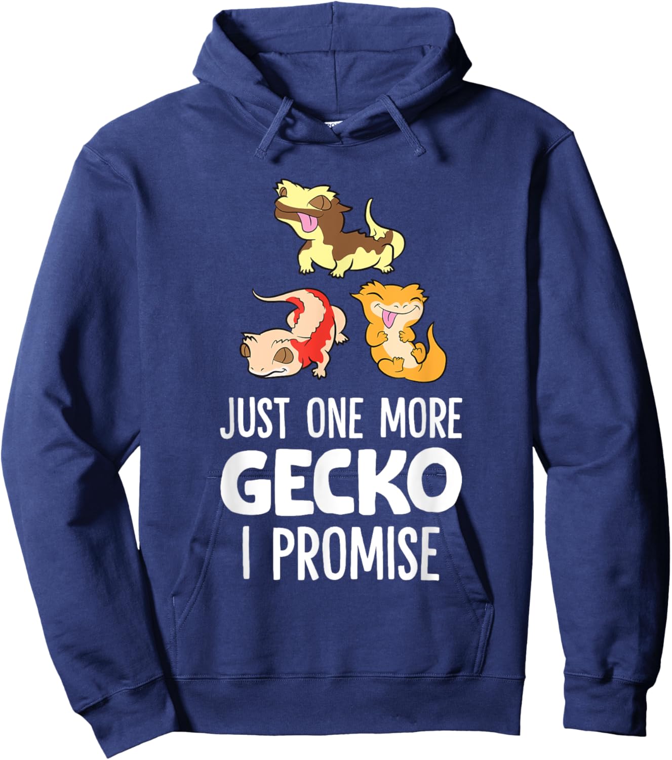 Just One More Crested Gecko I Promise Crested Gecko Owner Hoodie - Hoodie | Navy