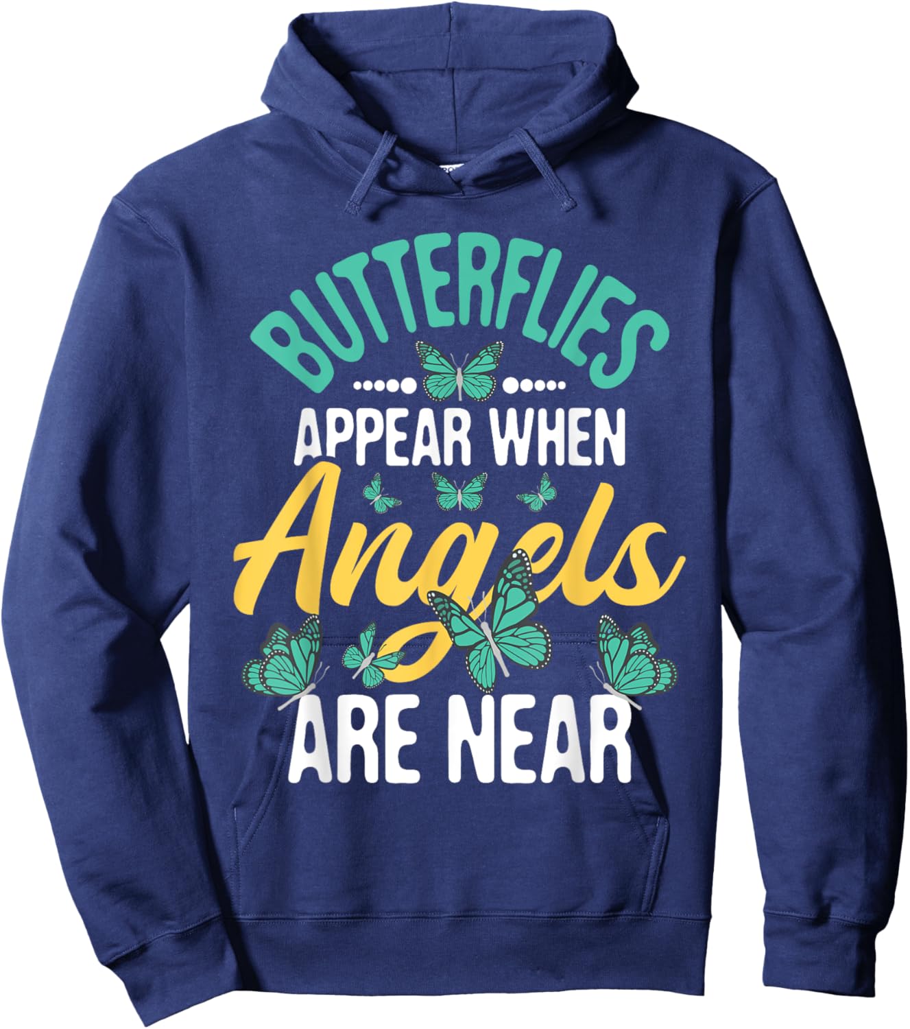 Butterflies Appear - Insect Nature Butterfly Lover Monarch Hoodie - Hoodie | Navy