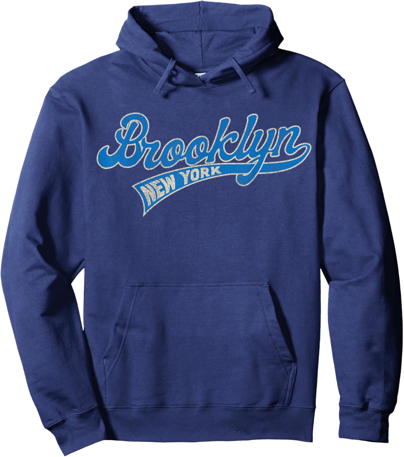 Vintage Style Faded.Brooklyn & Women Hoodie - Hoodie | Navy