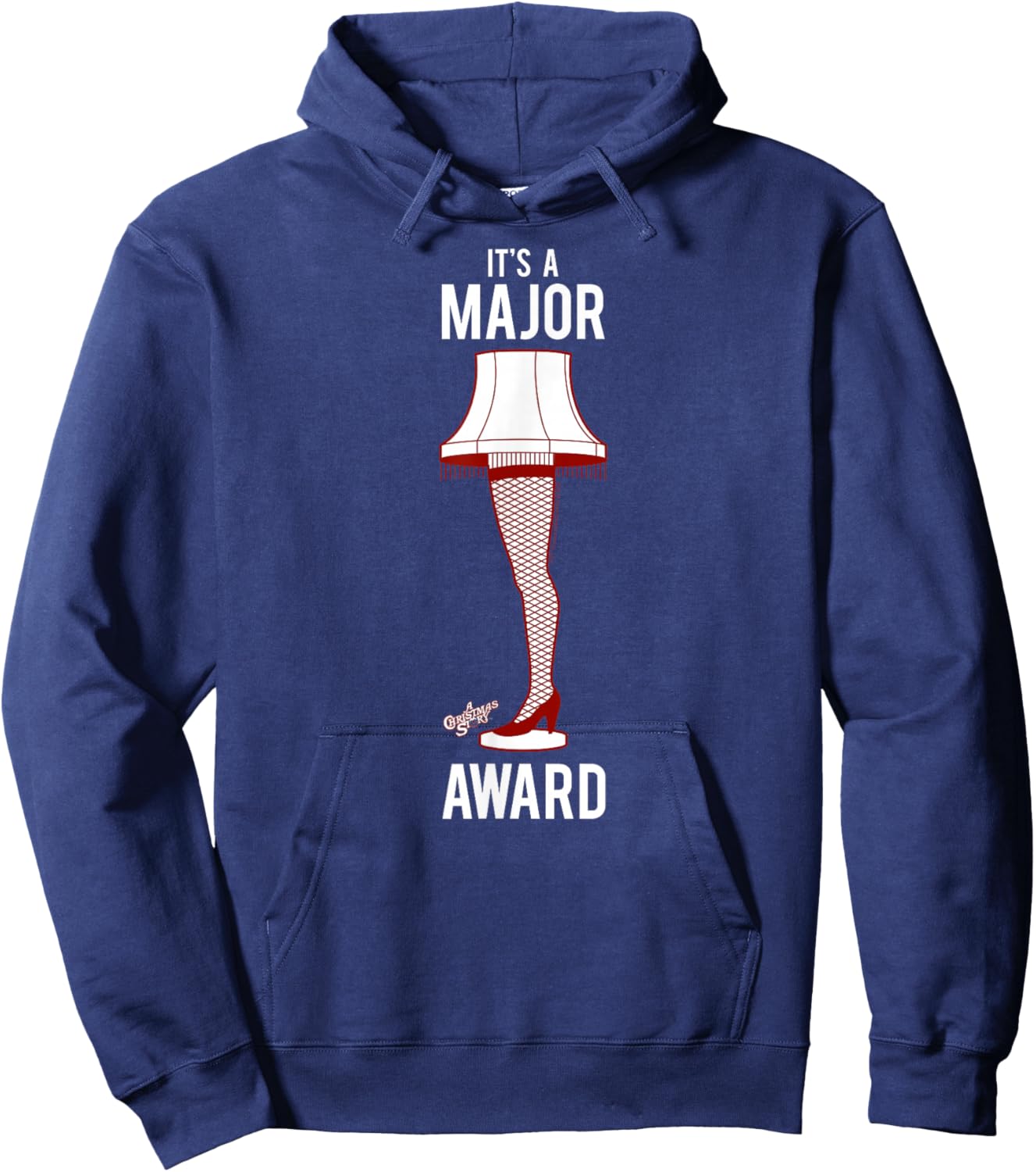 A Christmas Story It's A Major Award Lamp Funny Holiday Hoodie - Hoodie | Navy