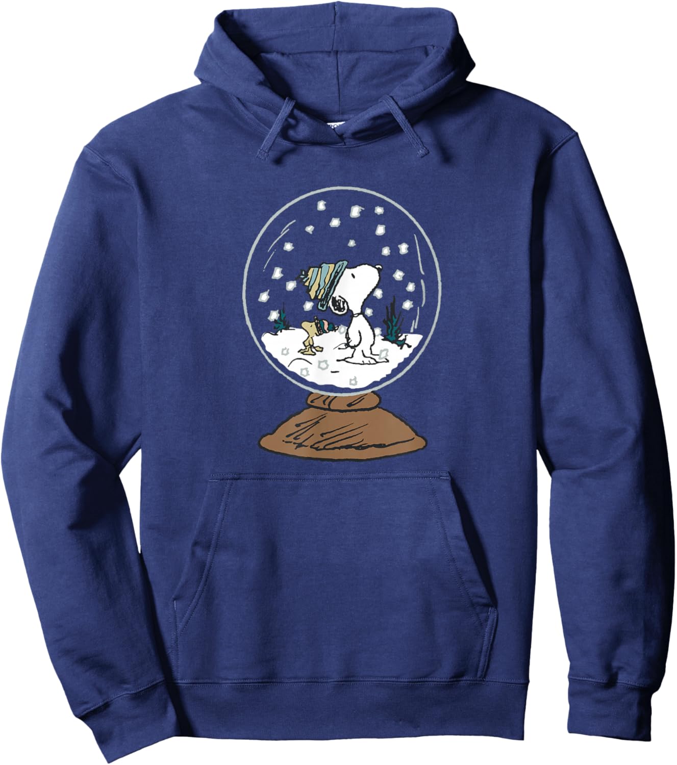 Peanuts Snoopy Woodstock Snowglobe Hoodie - Hoodie | Navy