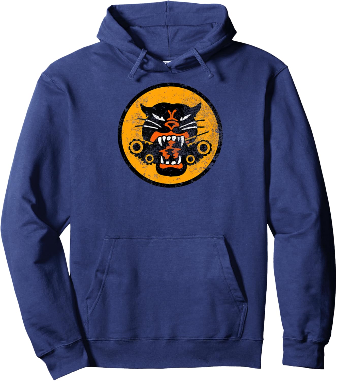Tank Destroyer Battalion Patch (distressed) Hoodie - Hoodie | Navy