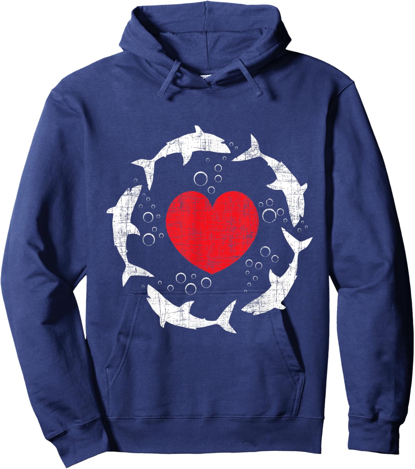 Shark Family - Marine Biologist Shark Lovers Wildlife Hoodie - Hoodie | Navy