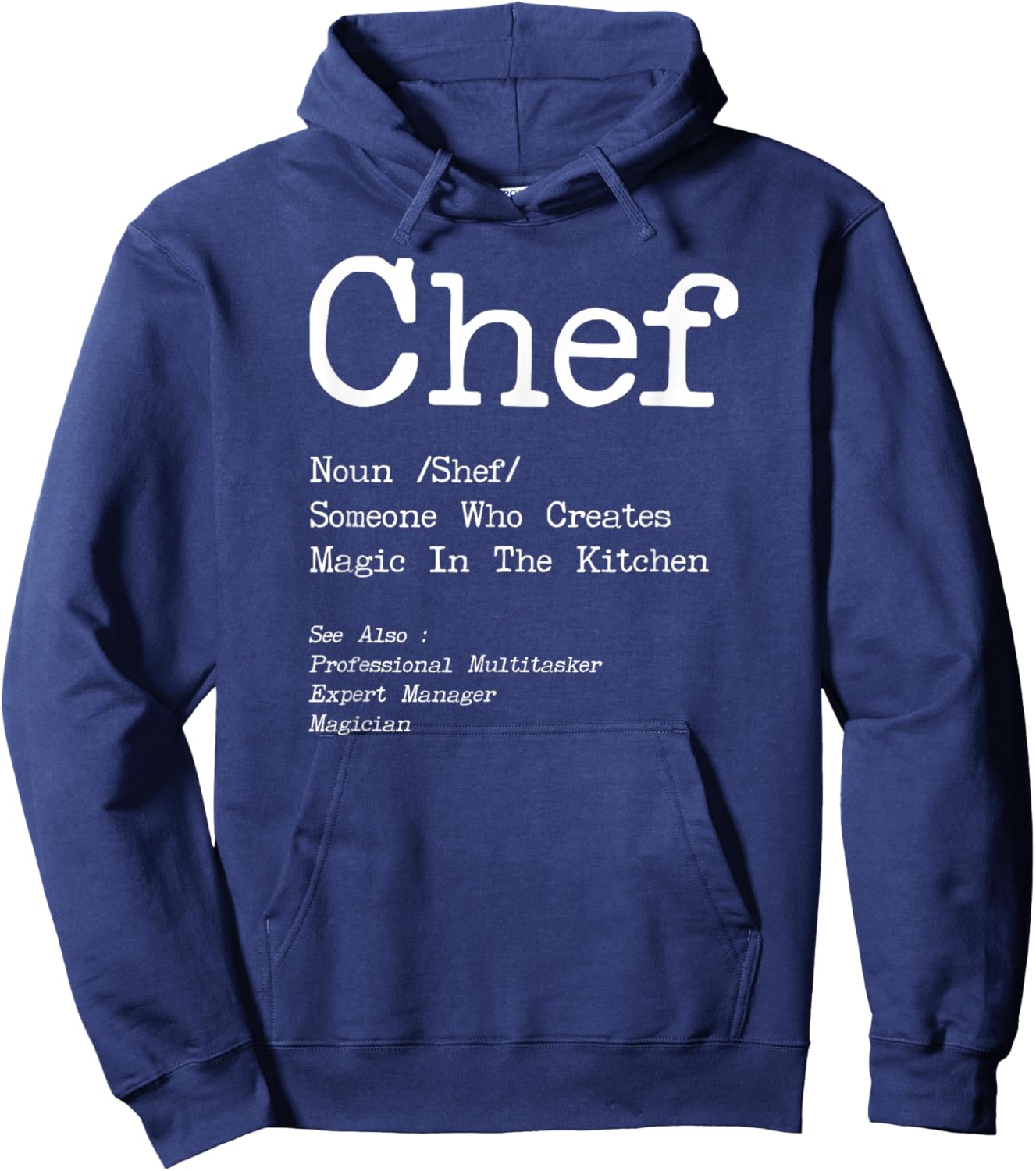 Cooking Cook Definition Kitchen Chef Hoodie - Hoodie | Navy