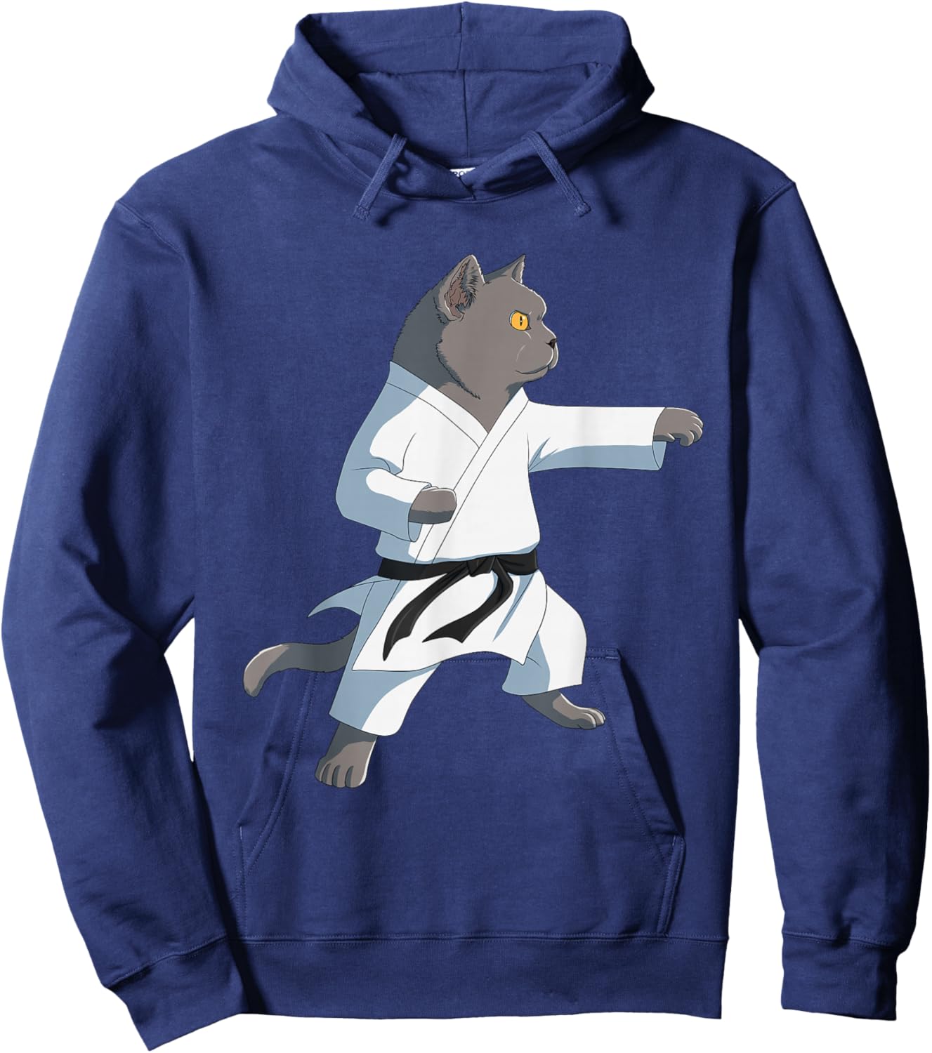Funny Karate British Shorthair Cat Hoodie - Hoodie | Navy