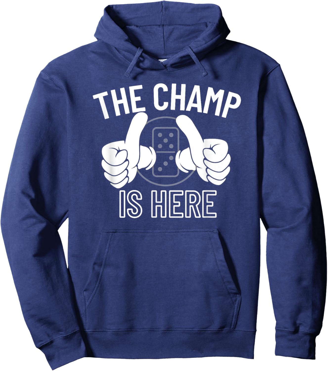 The Champ is Here Dominoes Champion - Dominoes Hoodie - Hoodie | Navy
