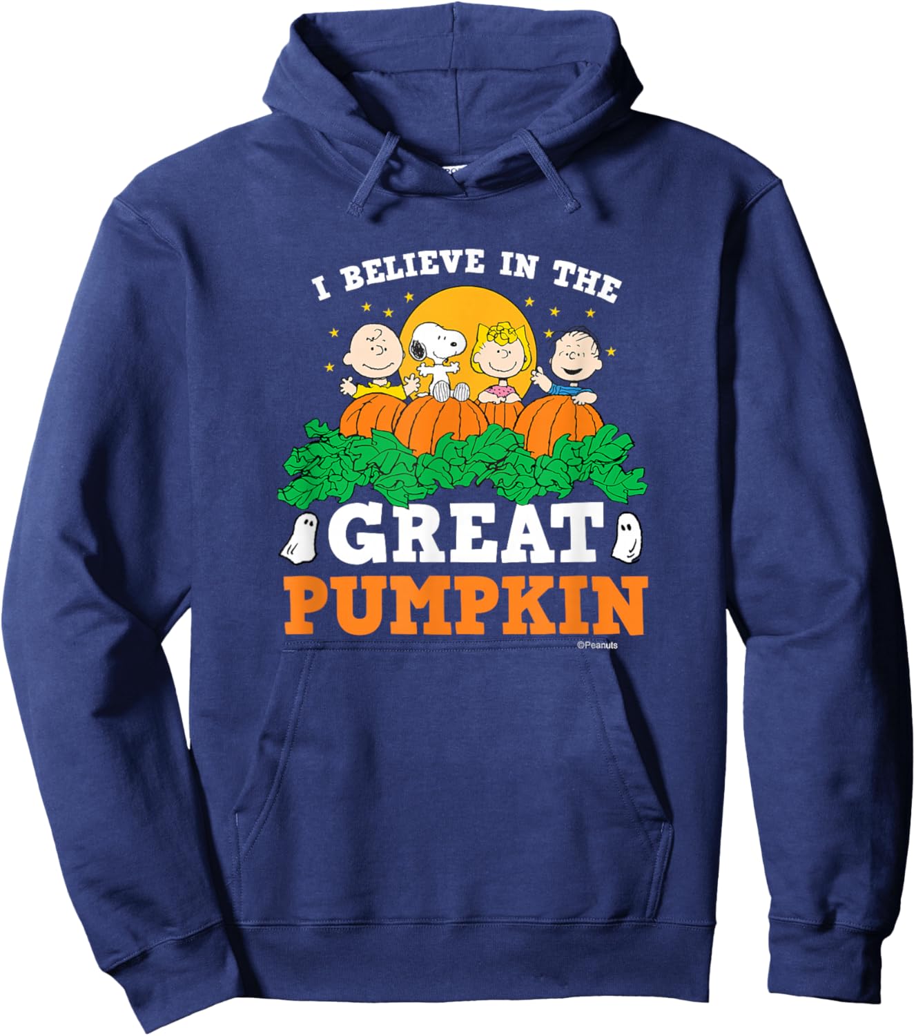 Peanuts - I Believe In The Great Pumpkin Hoodie - Hoodie | Navy