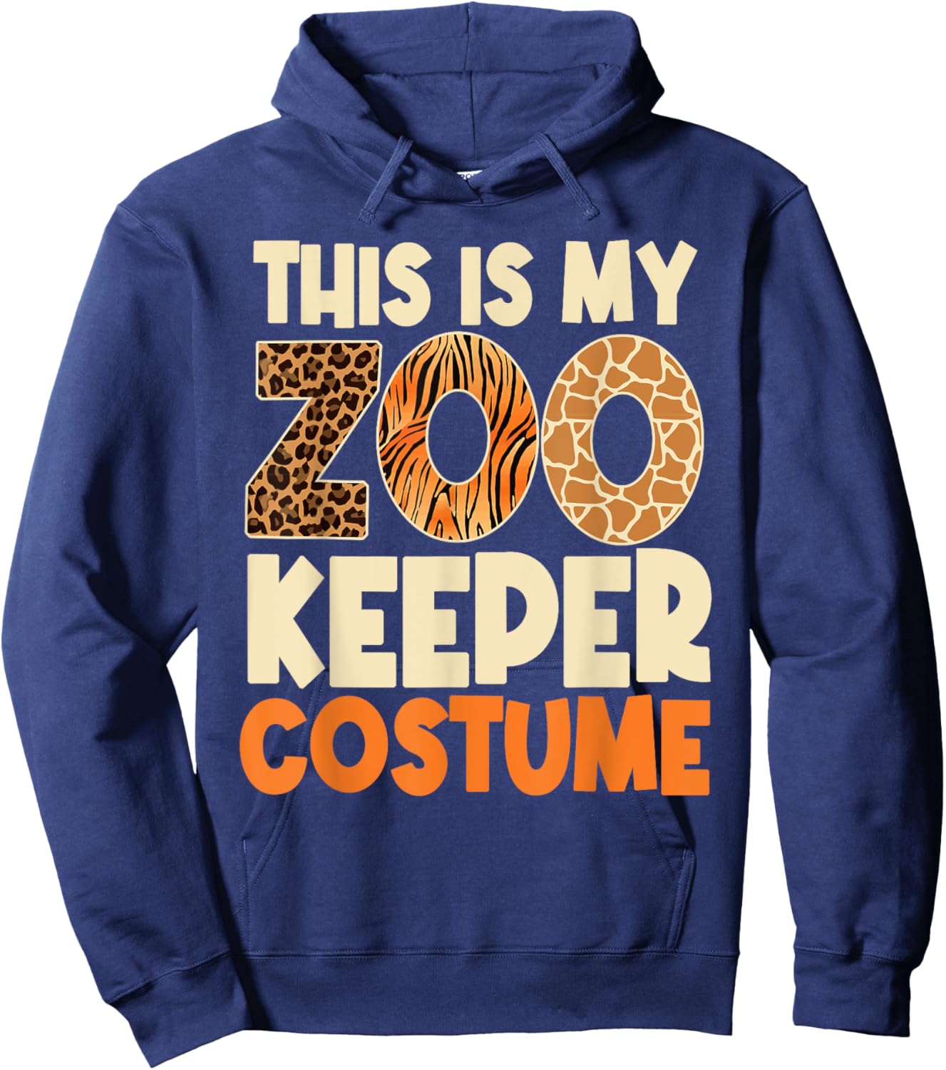 Zookeeper Costume Zoogoer Zoo Garden Animal Lover Keeper Hoodie - Hoodie | Navy