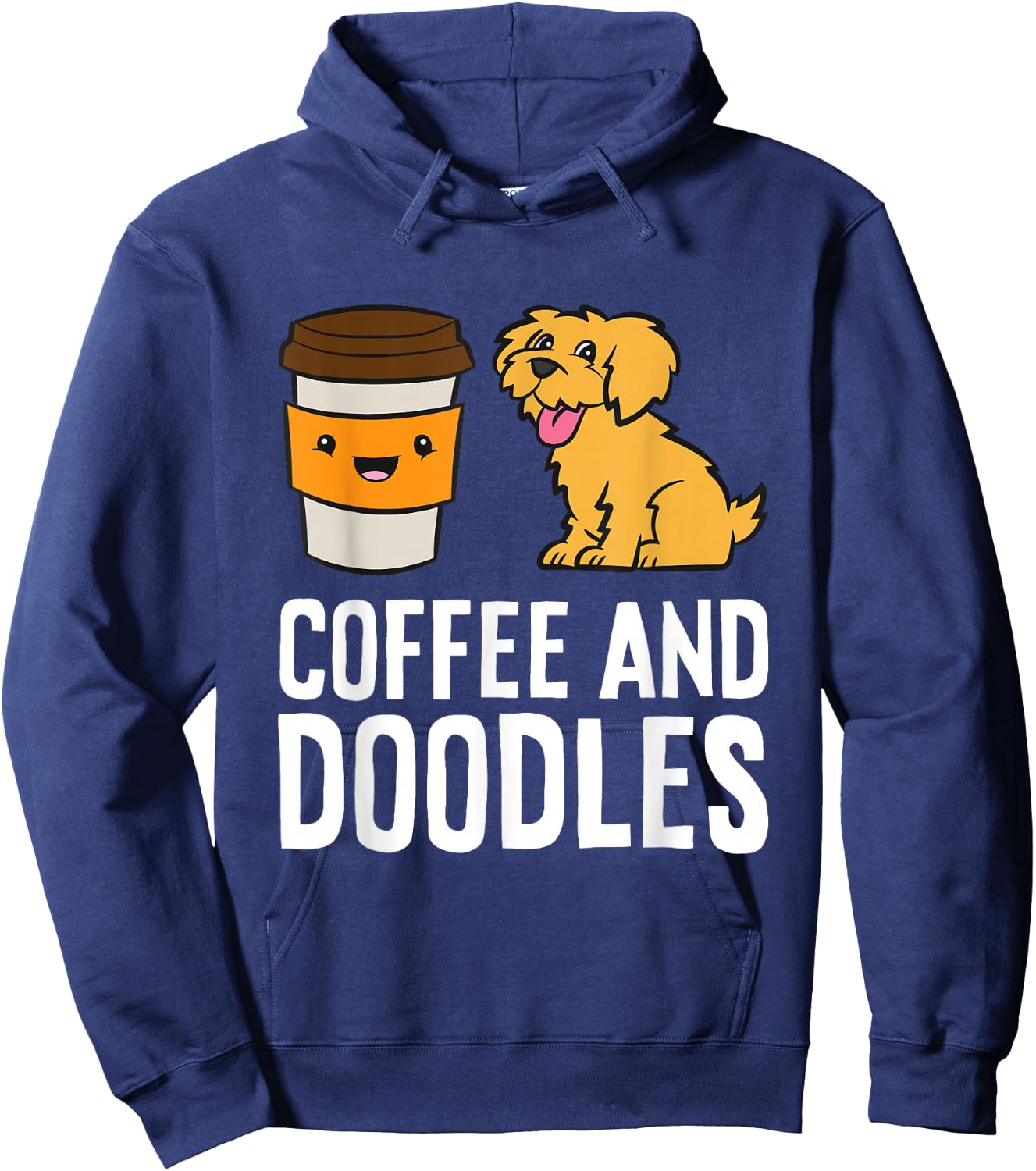 Coffee And Doodles Hoodie - Hoodie | Navy